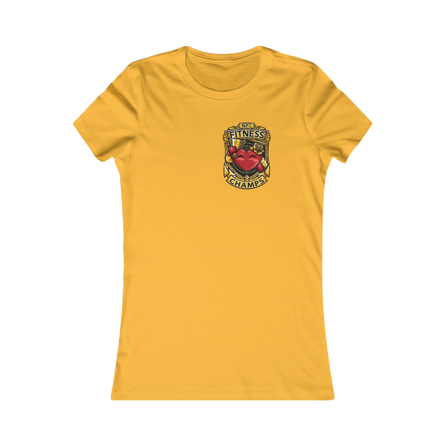 NPC FITNESS CHAMPS! (Small Front Logo) - Women's Favorite Tee (Bella+Canvas)