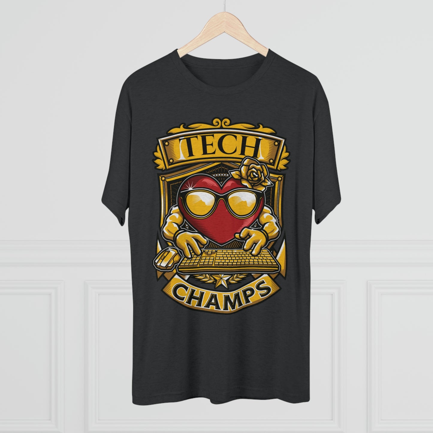 TECH CHAMPS - PREMIUM SOFT - Unisex Tri-Blend Crew Tee (Next Level 6010)