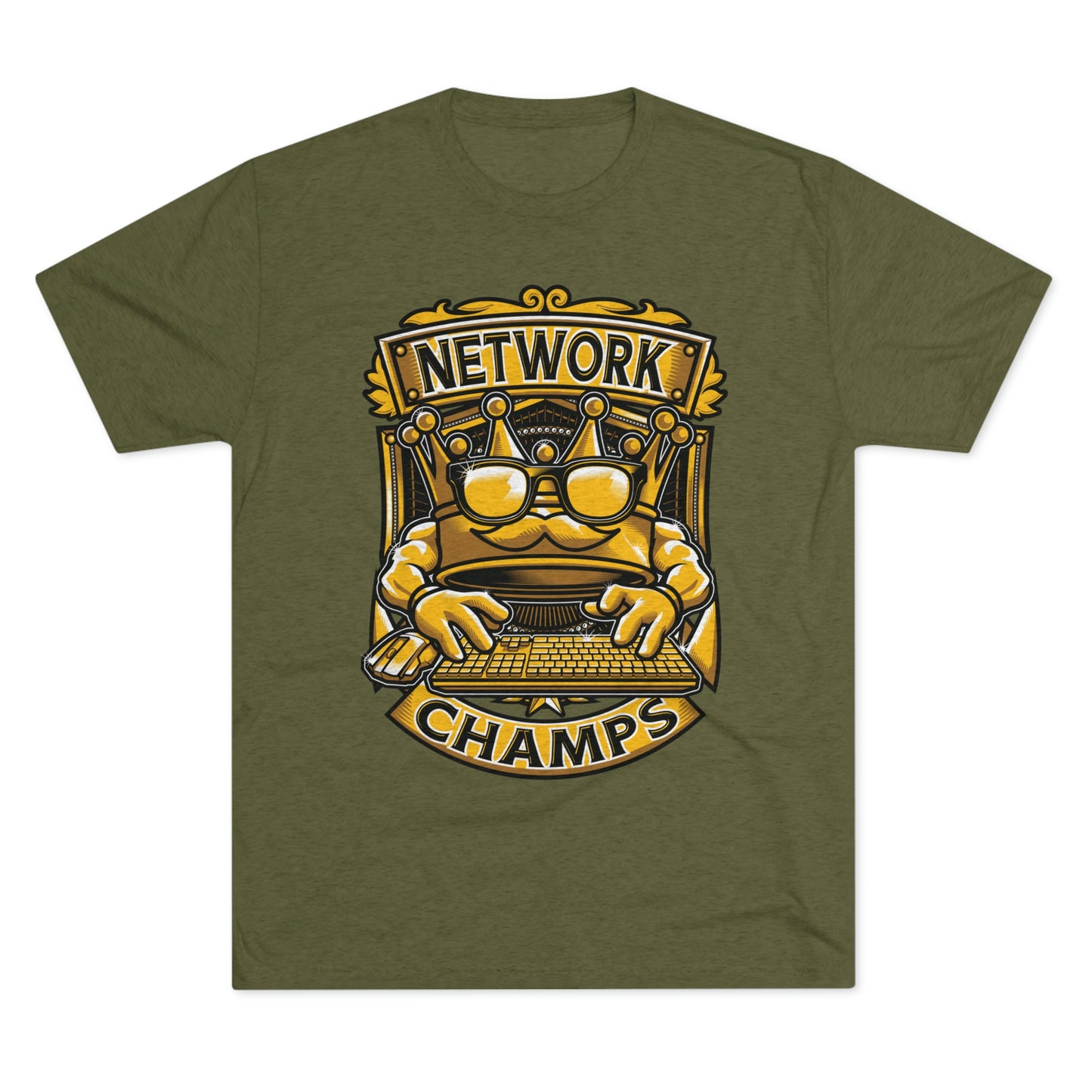 NETWORK CHAMPS (Men) - PREMIUM SOFT - Unisex Tri-Blend Crew Tee (Next Level 6010)