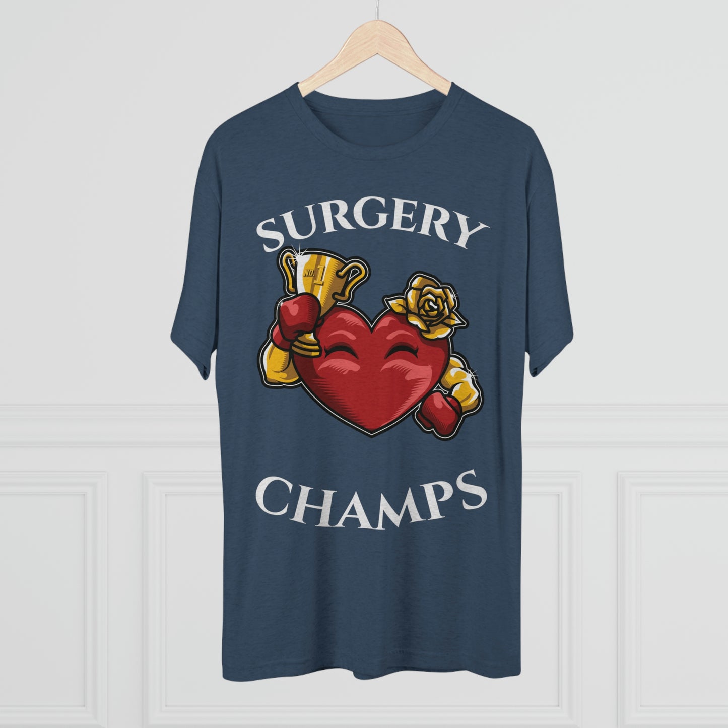SURGERY CHAMPS (Alternate Logo) - PREMIUM SOFT - Unisex Tri-Blend Crew Tee (Next Level 6010)