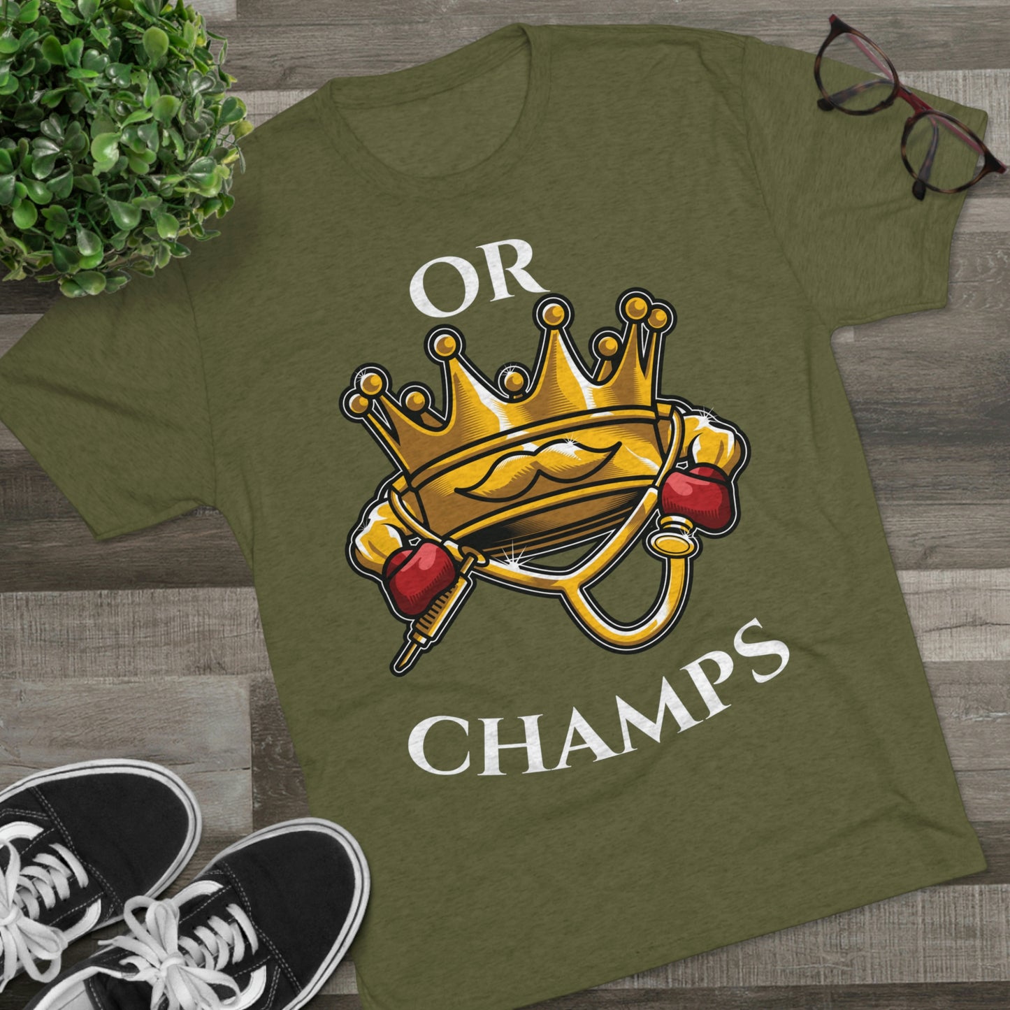 OR CHAMPS (No background) - PREMIUM SOFT - Unisex Tri-Blend Crew Tee (Next Level 6010)