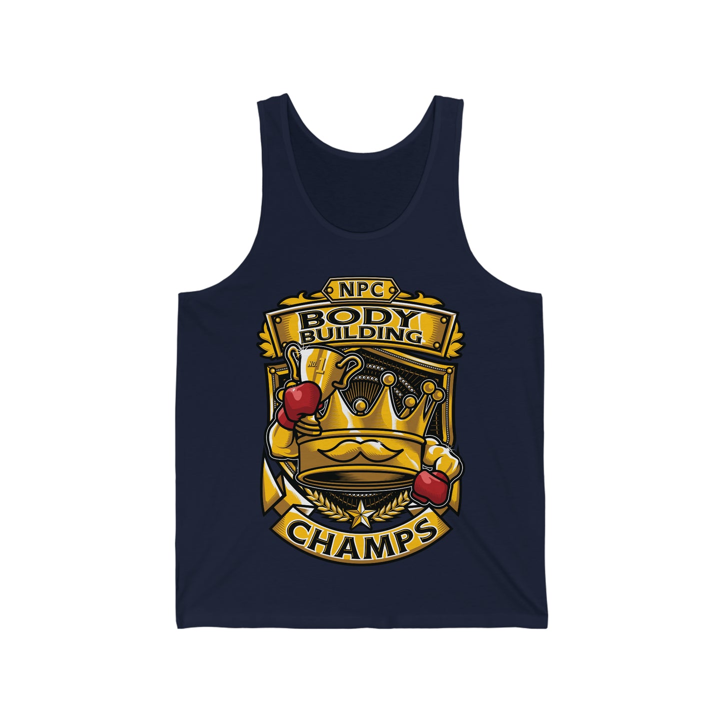 NPC BODY BUILDING CHAMPS - PREMIUM SOFT - Unisex Jersey Tank (Bella+Canvas 3480)