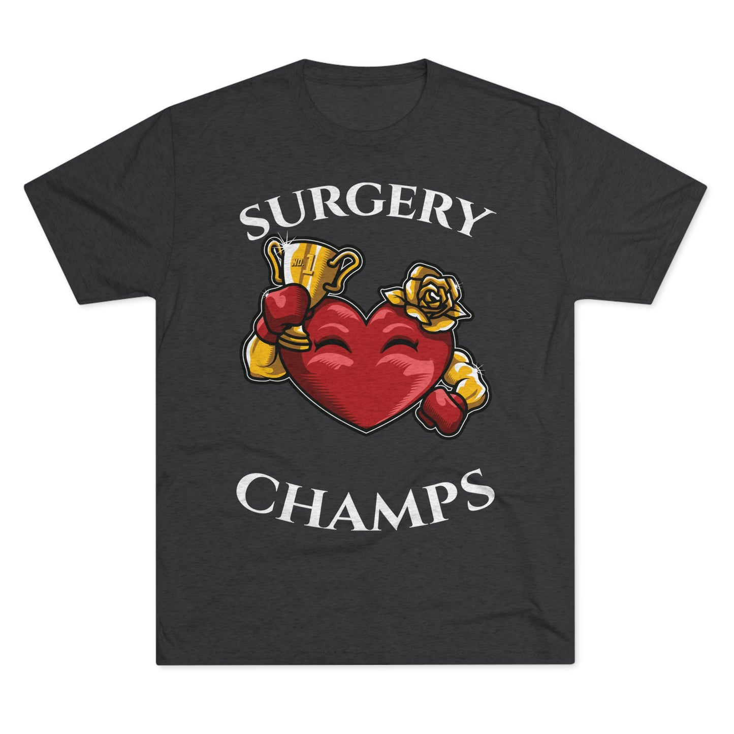 SURGERY CHAMPS (Alternate Logo) - PREMIUM SOFT - Unisex Tri-Blend Crew Tee (Next Level 6010)