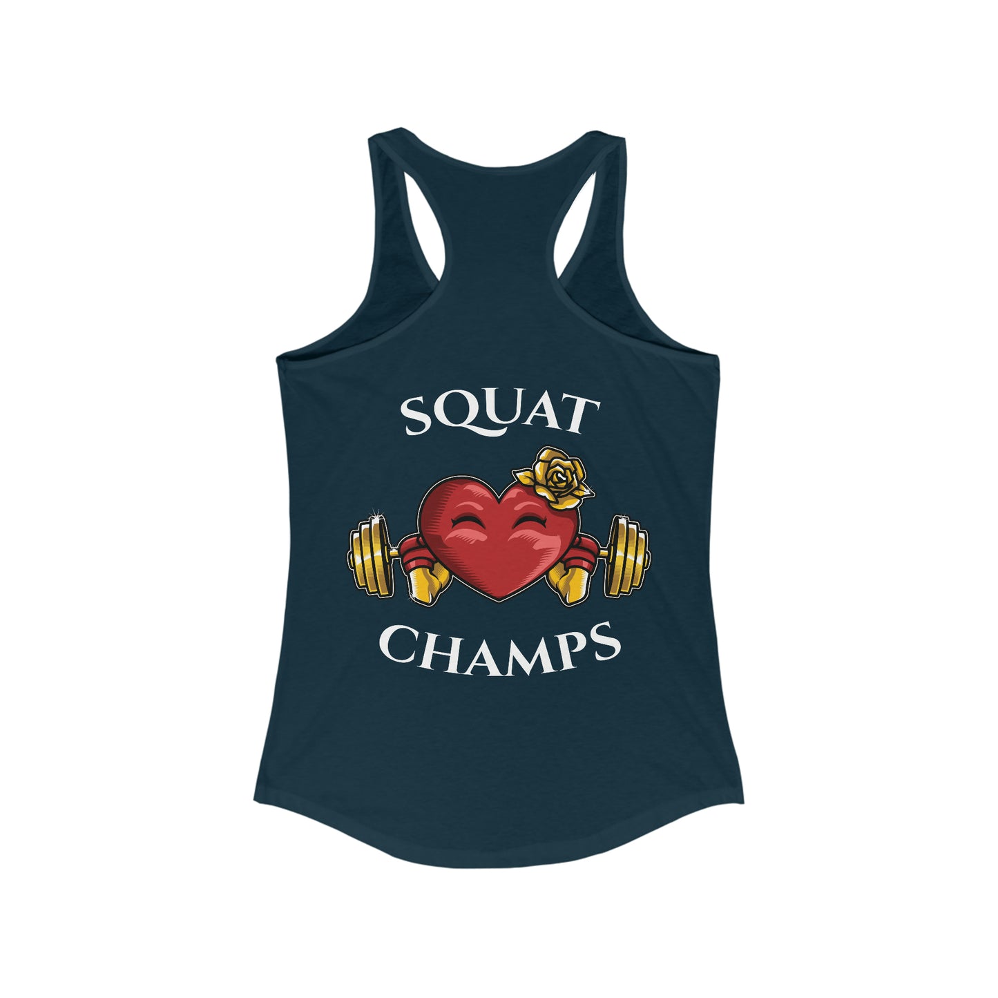 SQUAT CHAMPS (Back design) - Women's Ideal Racerback Tank