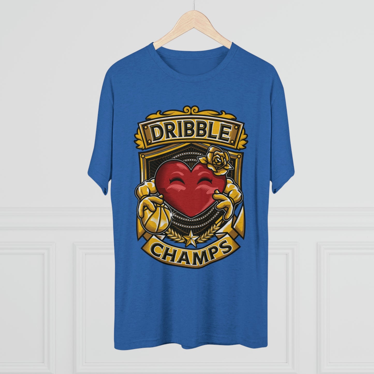 DRIBBLE CHAMPS - PREMIUM SOFT - Unisex Tri-Blend Crew Tee (Next Level 6010)