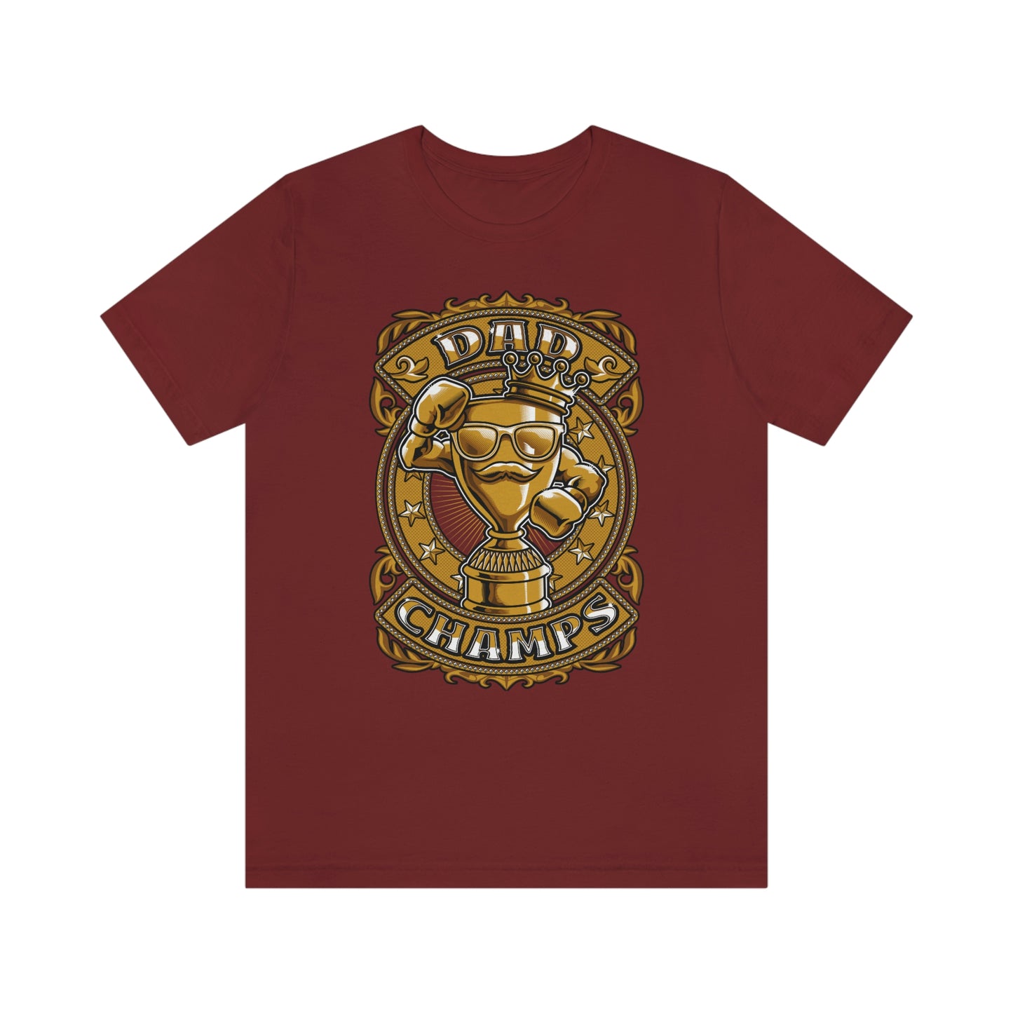 Dad Champs (Gold)! - Unisex Jersey Short Sleeve Tee (Bella+Canvas)