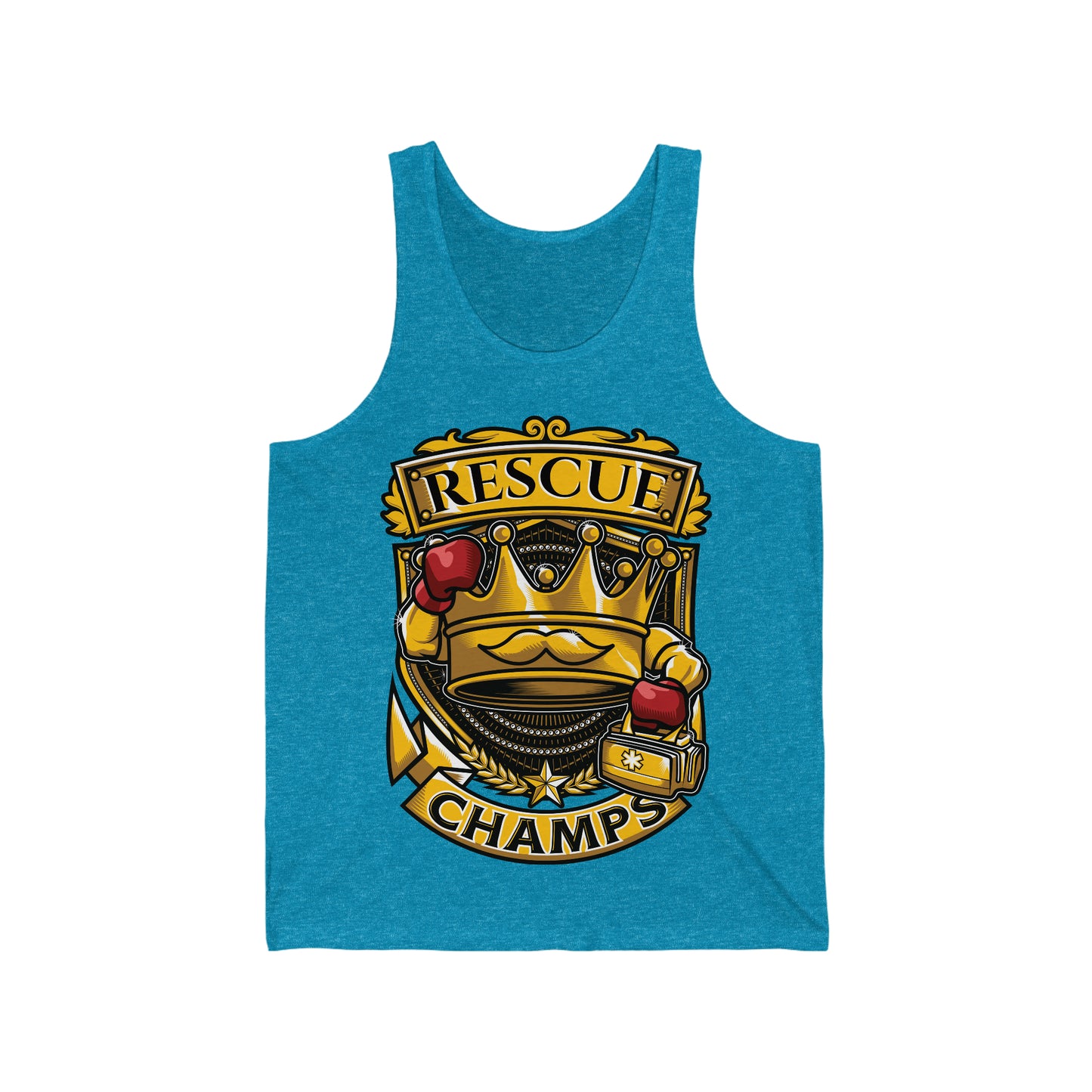 RESCUE CHAMPS - PREMIUM SOFT - Unisex Jersey Tank (Bella+Canvas 3480)