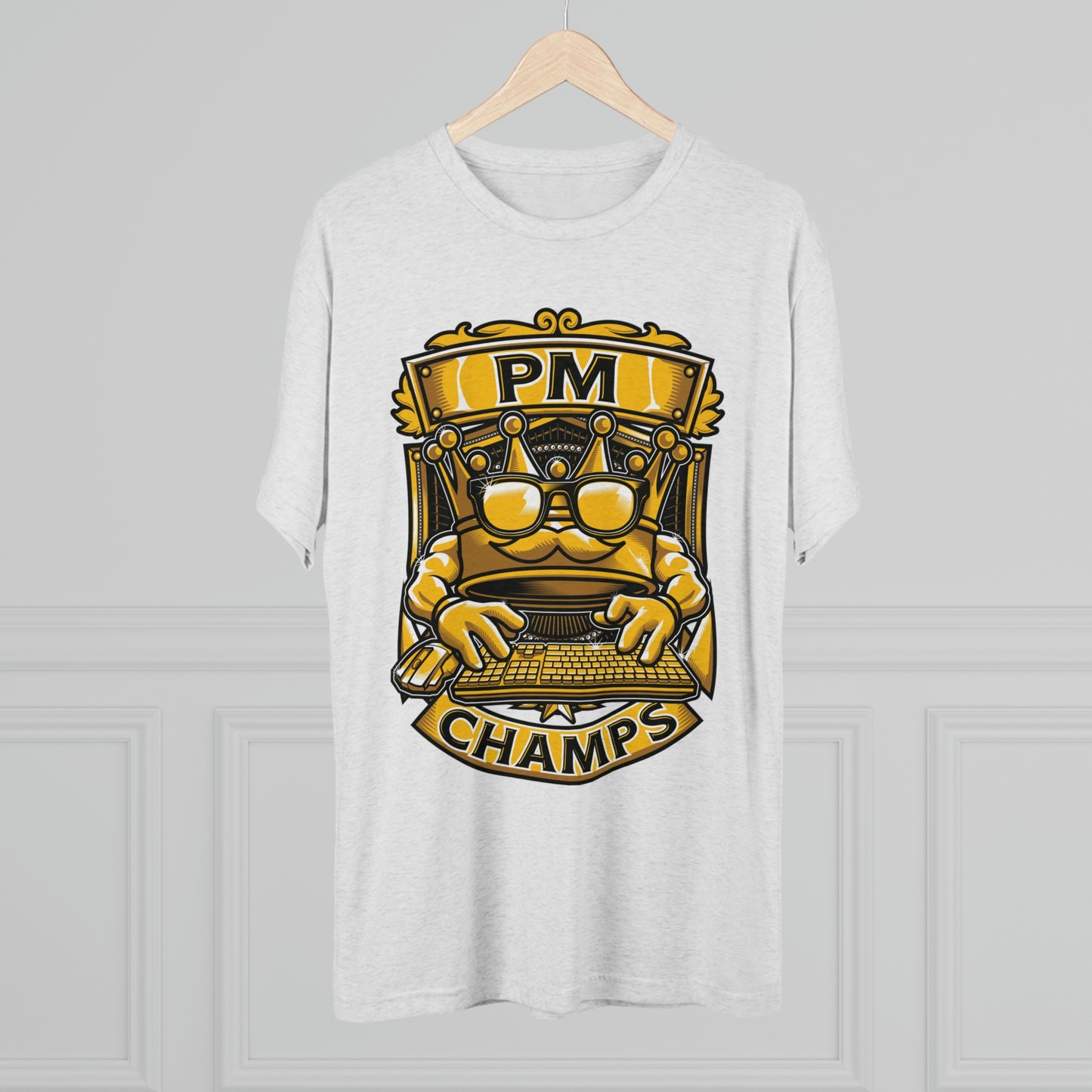PM CHAMPS (Men) - PREMIUM SOFT - Unisex Tri-Blend Crew Tee (Next Level 6010)