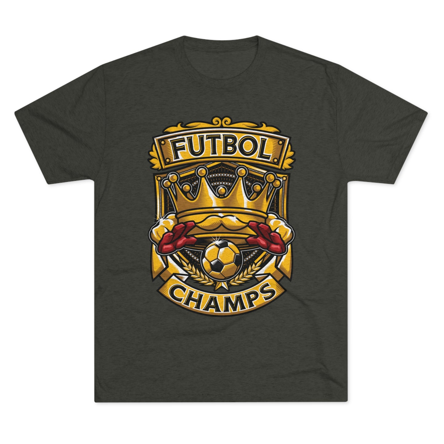 FUTBOL CHAMPS - PREMIUM SOFT - Unisex Tri-Blend Crew Tee (Next Level 6010)
