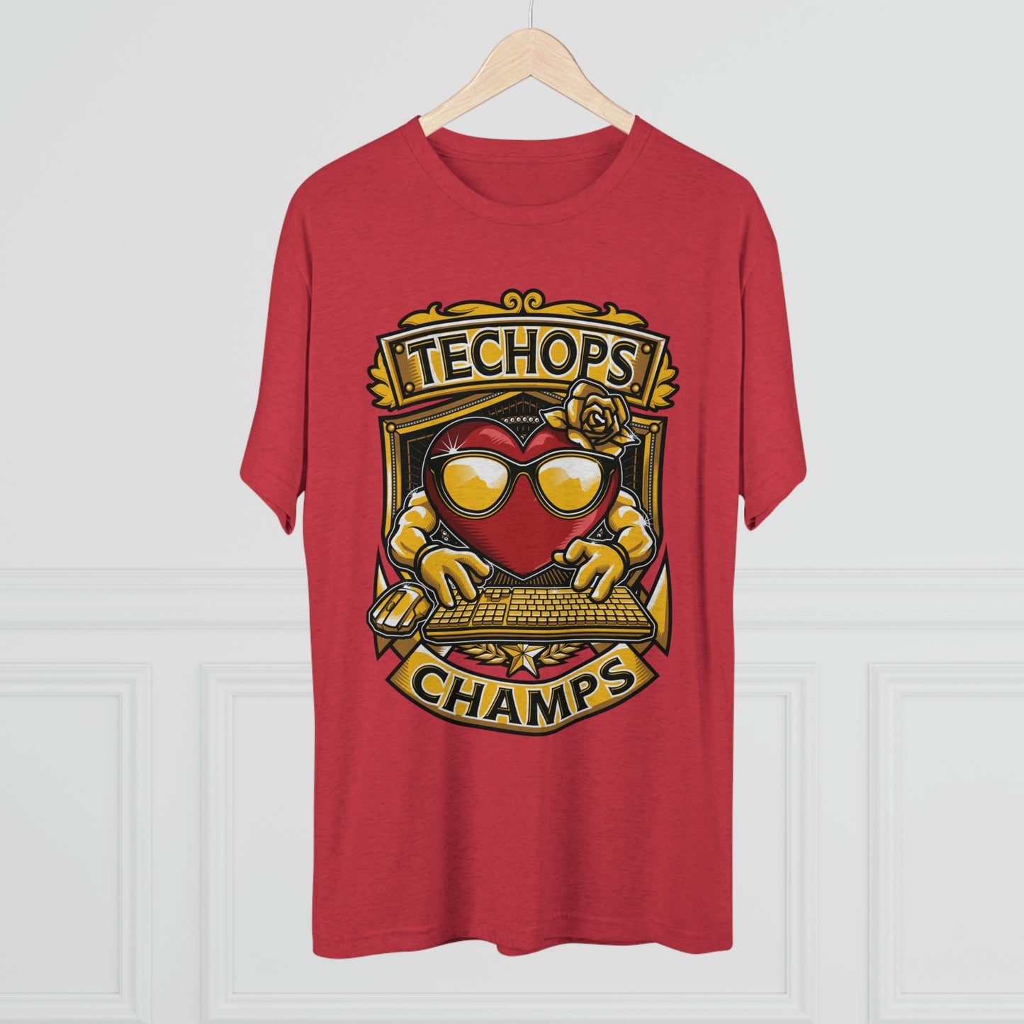 TECHOPS CHAMPS - PREMIUM SOFT - Unisex Tri-Blend Crew Tee (Next Level 6010)