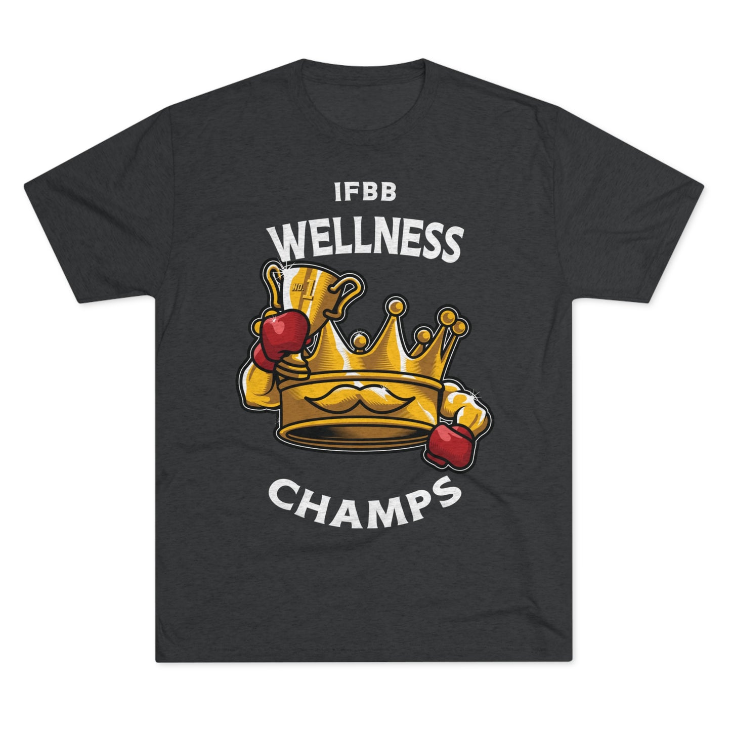 IFBB WELNESS CHAMPS (v2) - PREMIUM SOFT - Unisex Tri-Blend Crew Tee (Next Level 6010)