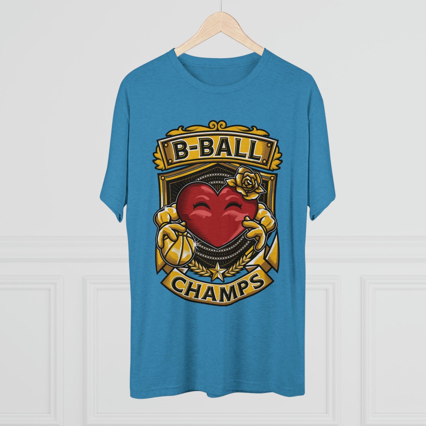 B-BALL CHAMPS - PREMIUM SOFT - Unisex Tri-Blend Crew Tee (Next Level 6010)