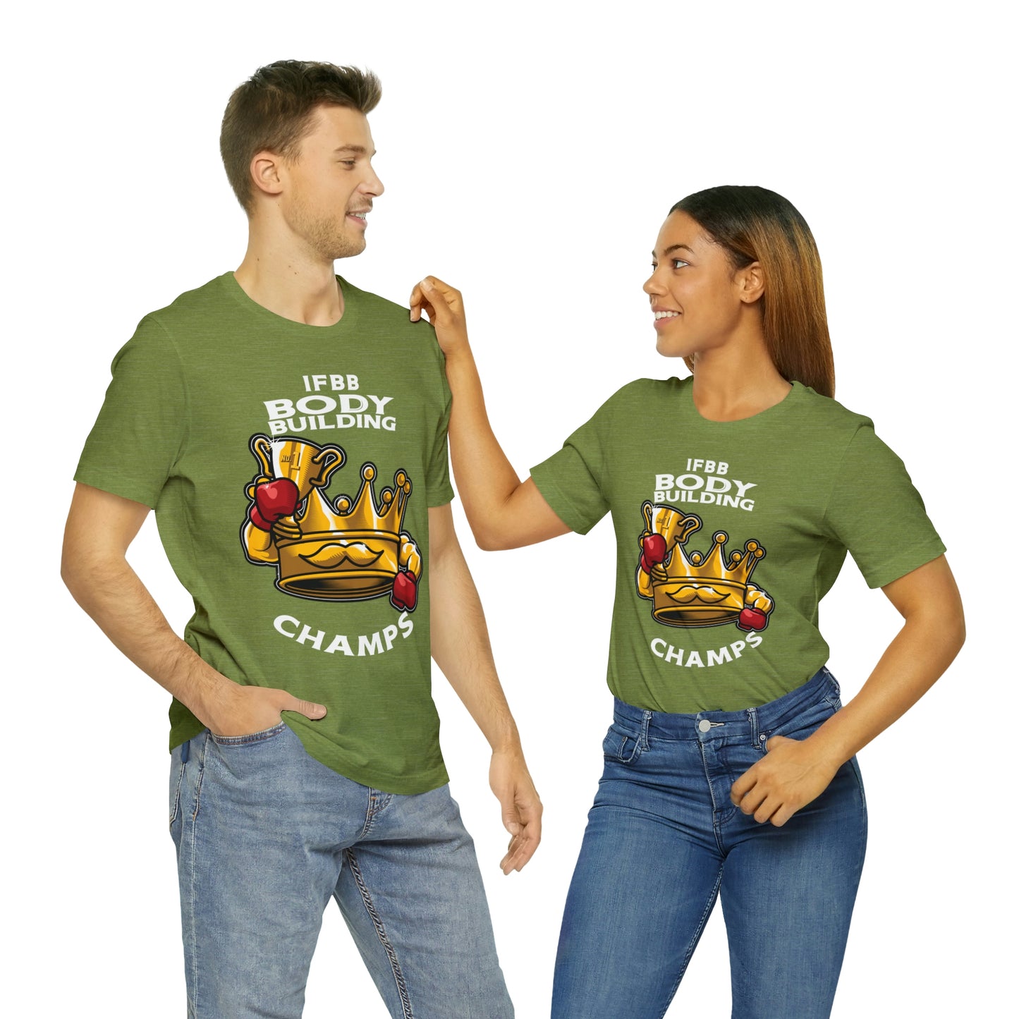 IFBB BODY BUILDING CHAMPS (v2) - Unisex Jersey Short Sleeve Tee (Bella+Canvas)