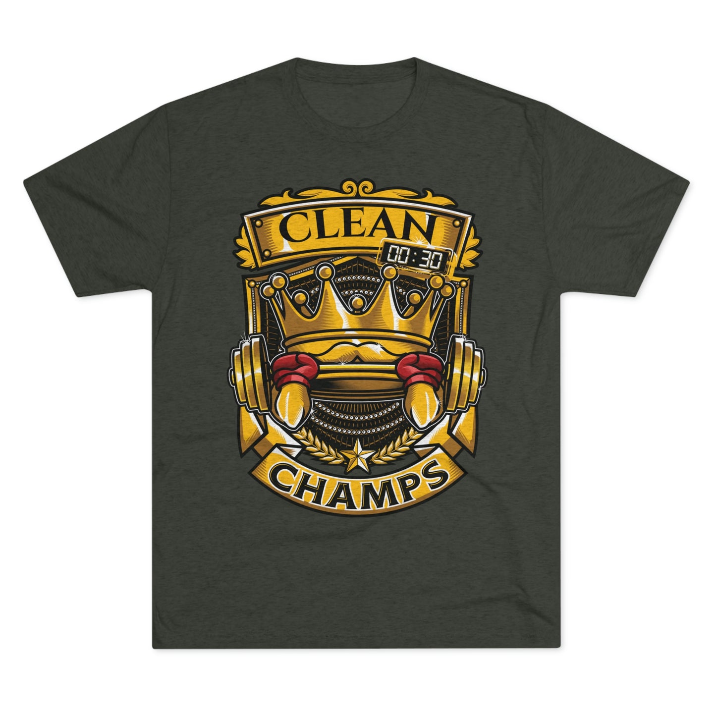 CLEAN CHAMPS - PREMIUM SOFT - Unisex Tri-Blend Crew Tee (Next Level 6010)