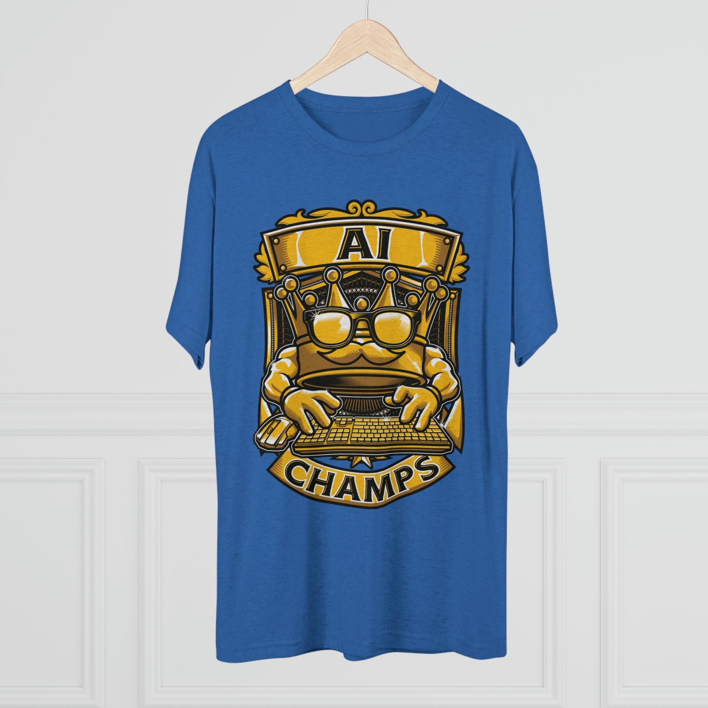 AI CHAMPS (Men) - PREMIUM SOFT - Unisex Tri-Blend Crew Tee (Next Level 6010)