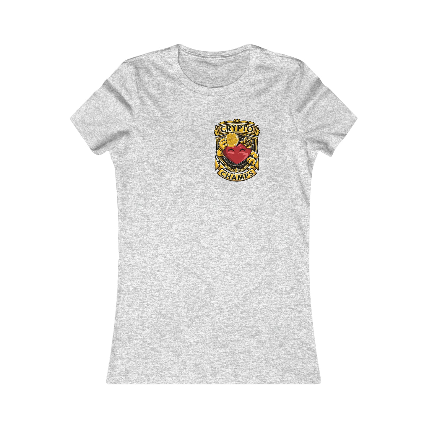 CRYPTO CHAMPS! (Small Front Logo) - Women's Favorite Tee (Bella+Canvas)