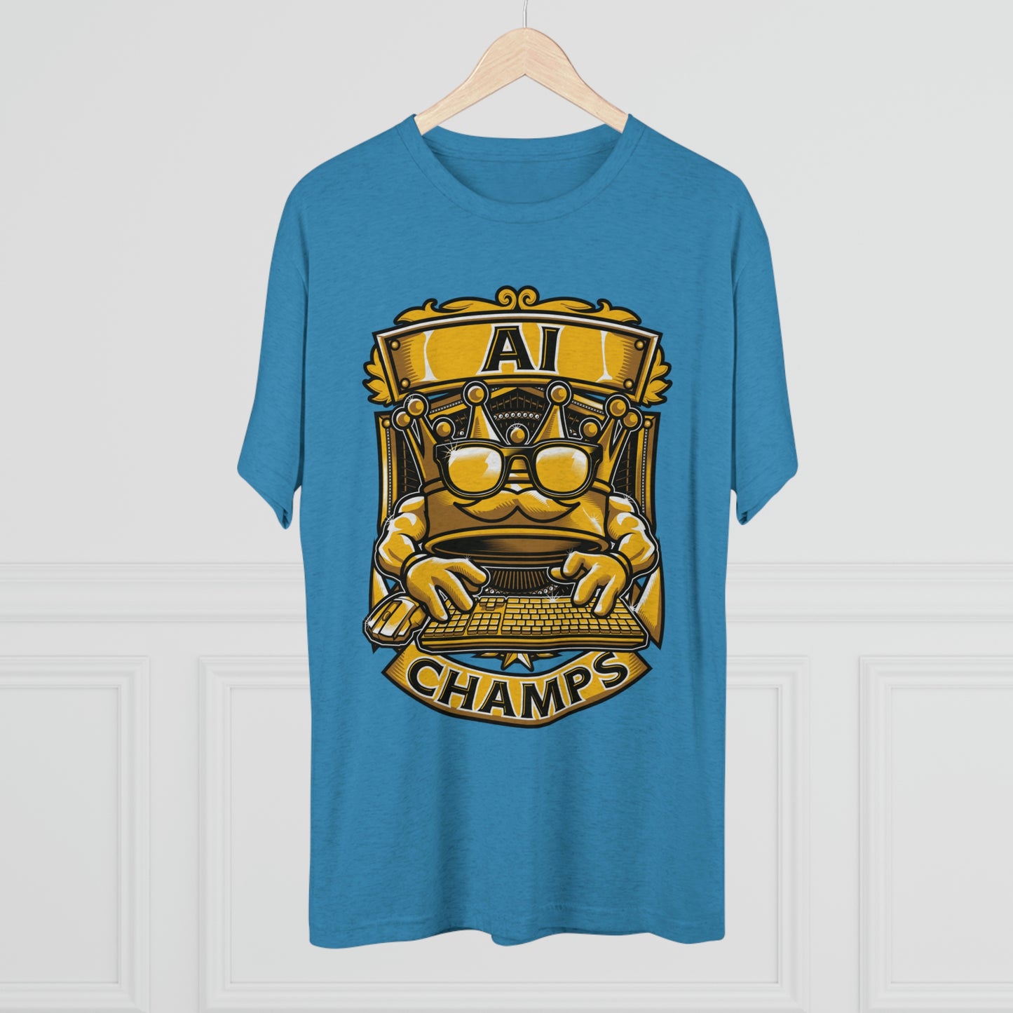 AI CHAMPS (Men) - PREMIUM SOFT - Unisex Tri-Blend Crew Tee (Next Level 6010)