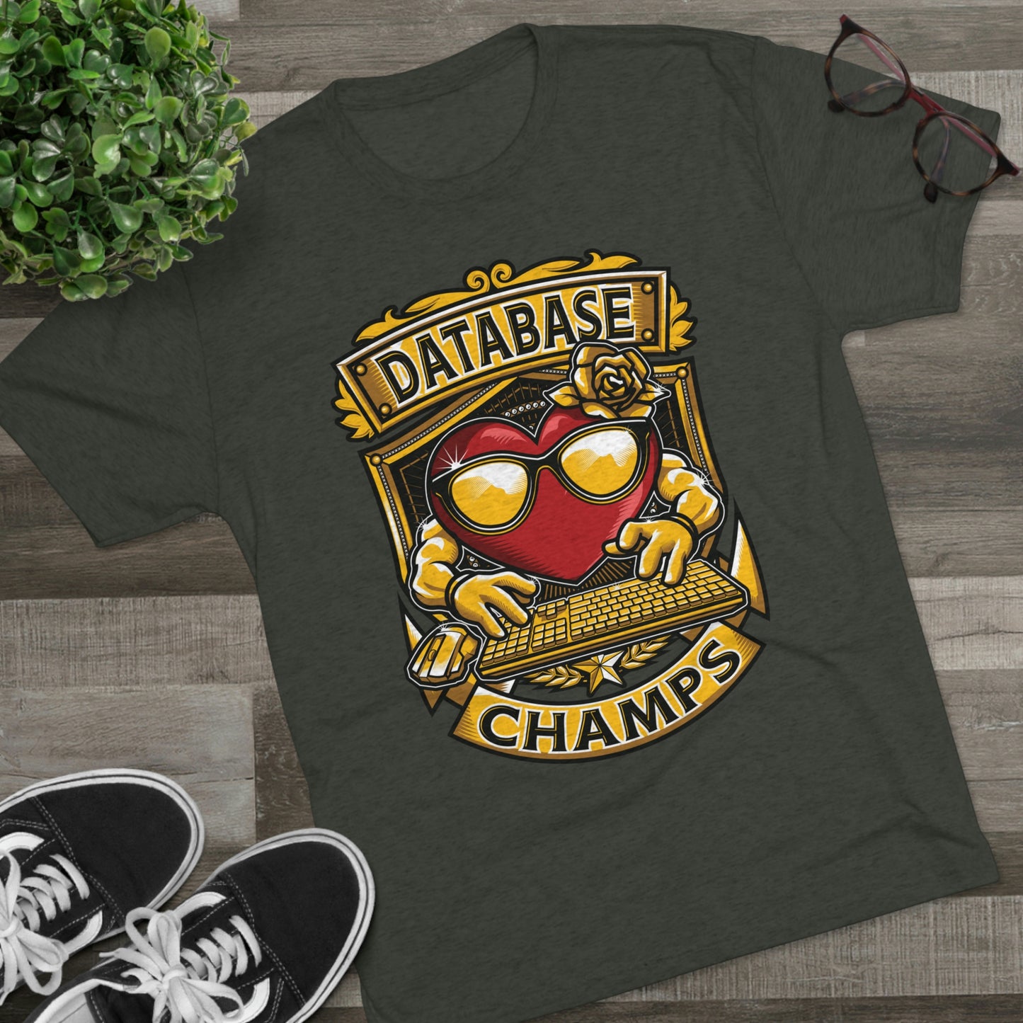DATABASE CHAMPS - PREMIUM SOFT - Unisex Tri-Blend Crew Tee (Next Level 6010)