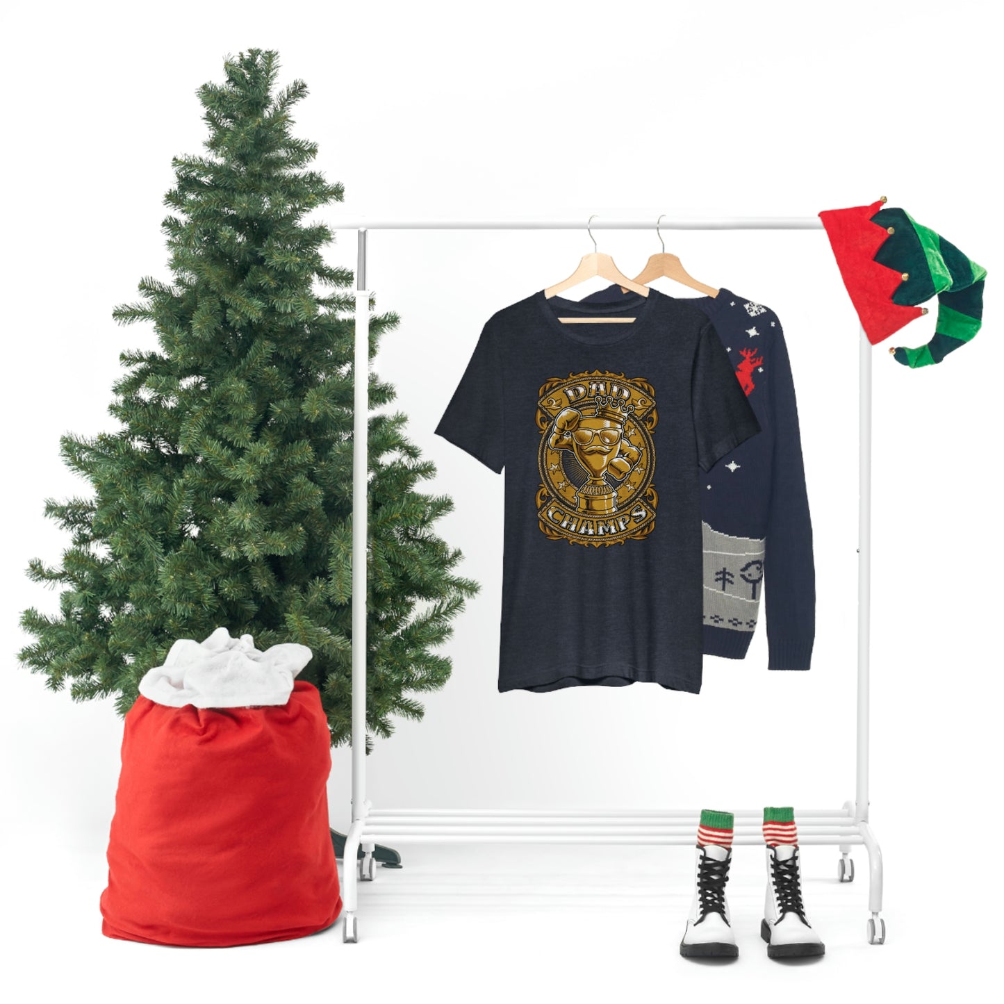 Dad Champs (Gold)! - Unisex Jersey Short Sleeve Tee (Bella+Canvas)