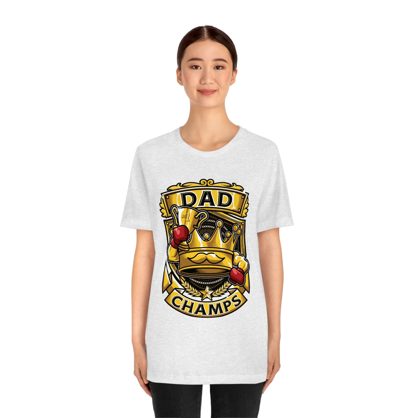 Dad Champs! - Unisex Jersey Short Sleeve Tee (Canvas-Bella)