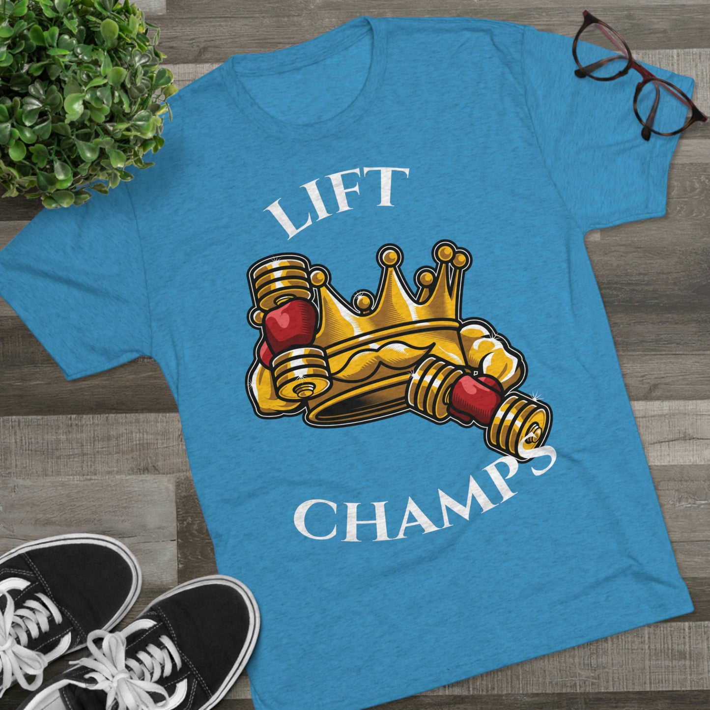 LIFT CHAMPS - PREMIUM SOFT - Unisex Tri-Blend Crew Tee (Next Level 6010)