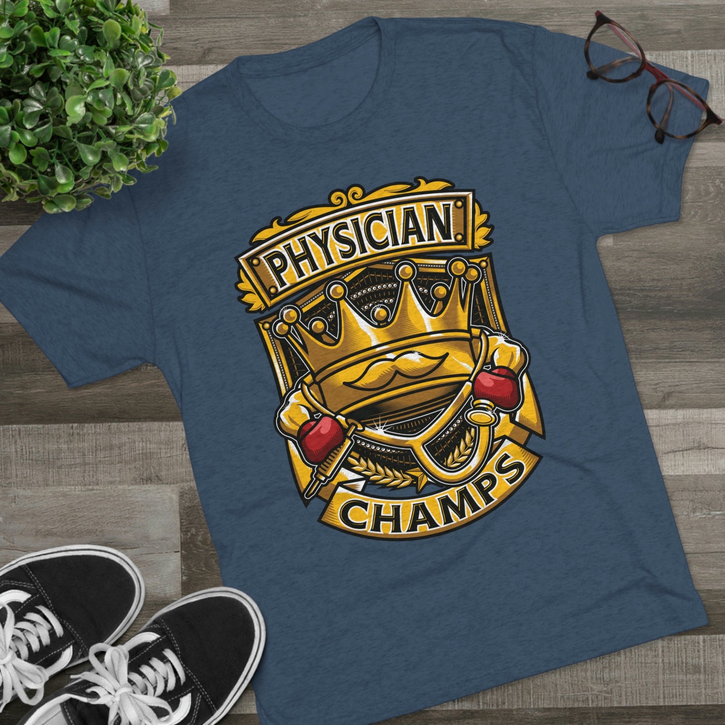 PHYSICIAN CHAMPS - PREMIUM SOFT - Unisex Tri-Blend Crew Tee (Next Level 6010)