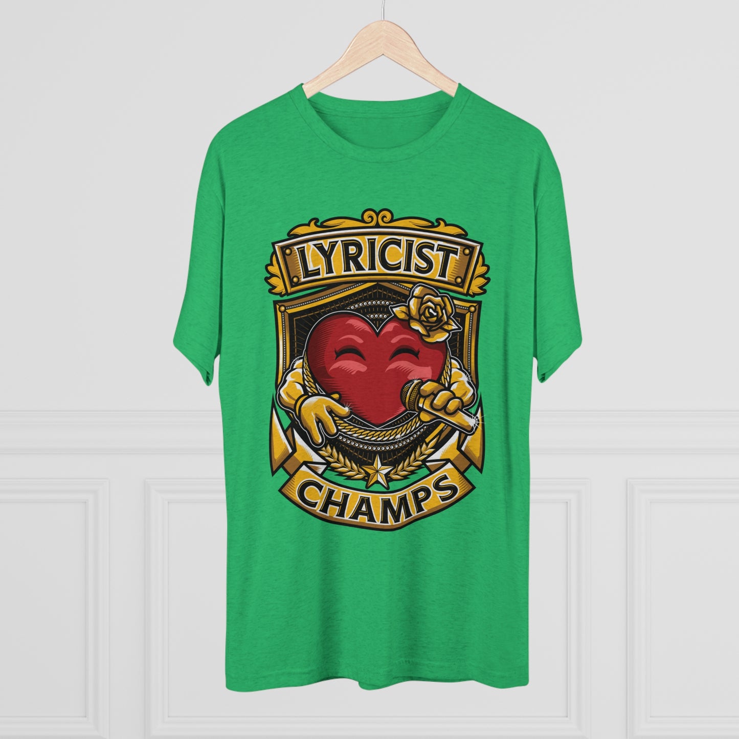 LYRICIST CHAMPS - PREMIUM SOFT - Unisex Tri-Blend Crew Tee (Next Level 6010)