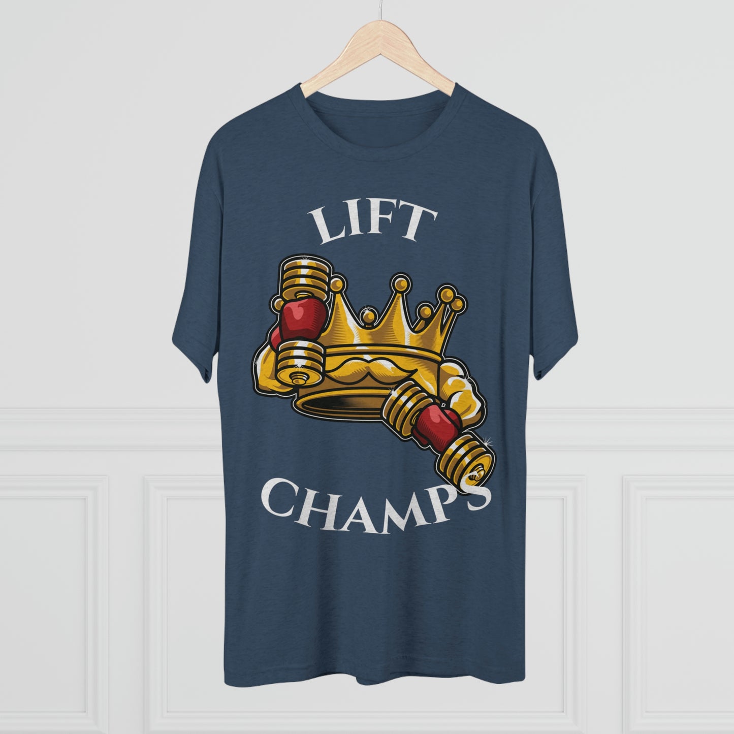 LIFT CHAMPS - PREMIUM SOFT - Unisex Tri-Blend Crew Tee (Next Level 6010)