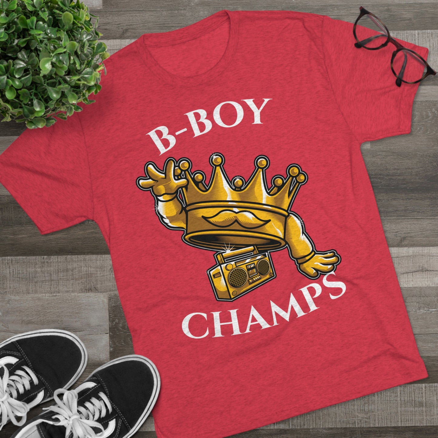 B-BOY CHAMPS (No Crest) - PREMIUM SOFT - Unisex Tri-Blend Crew Tee (Next Level 6010)