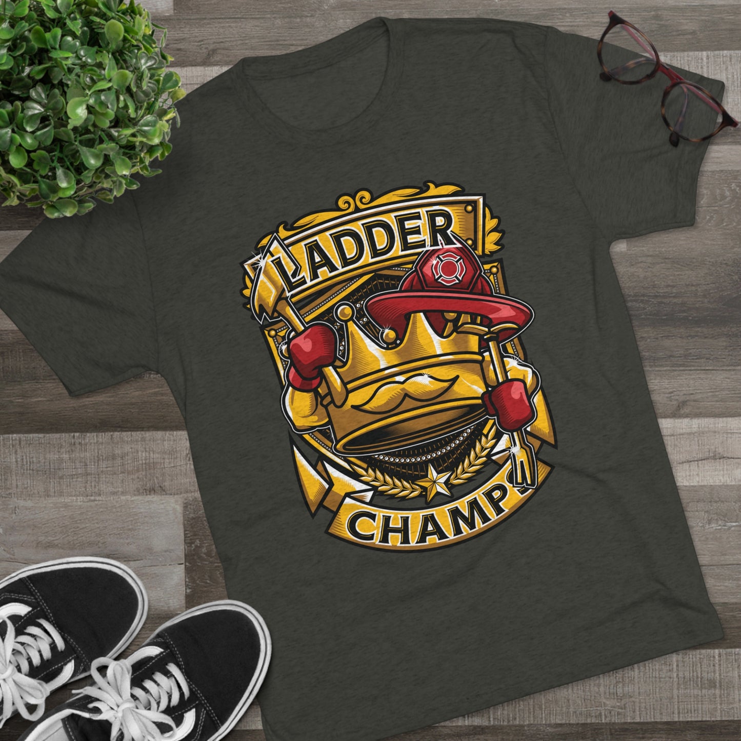 LADDER CHAMPS - PREMIUM SOFT - Unisex Tri-Blend Crew Tee (Next Level 6010)