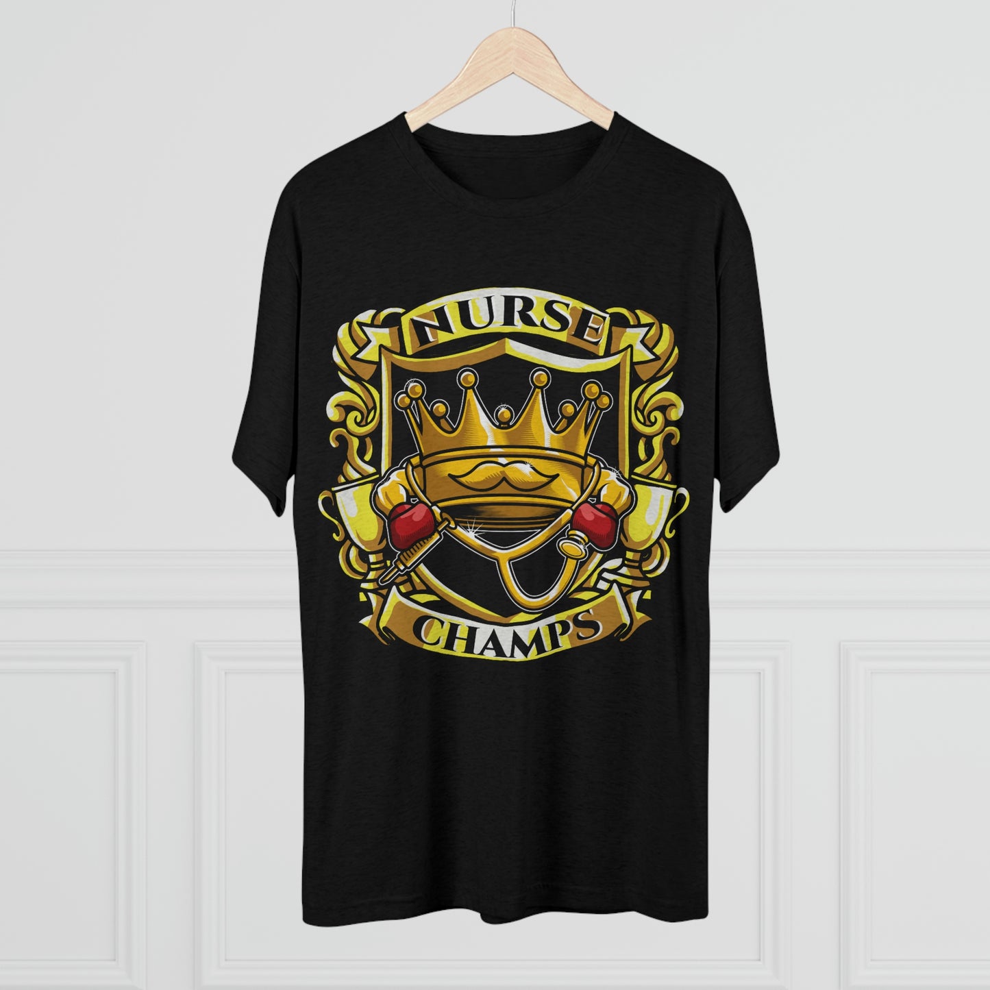 NURSE CHAMPS - PREMIUM SOFT - Unisex Tri-Blend Crew Tee (Next Level 6010)