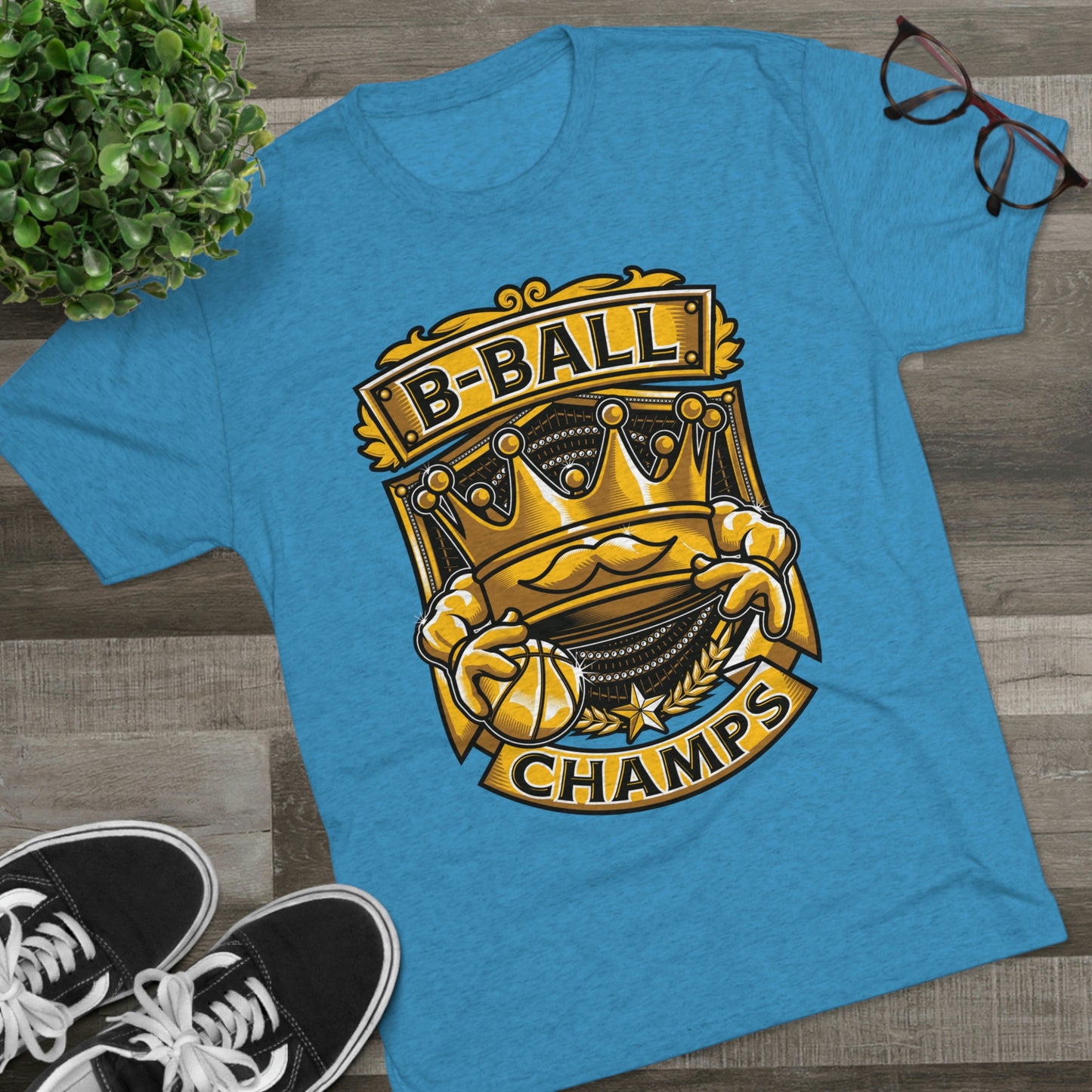 B-BALL CHAMPS - PREMIUM SOFT - Unisex Tri-Blend Crew Tee (Next Level 6010)