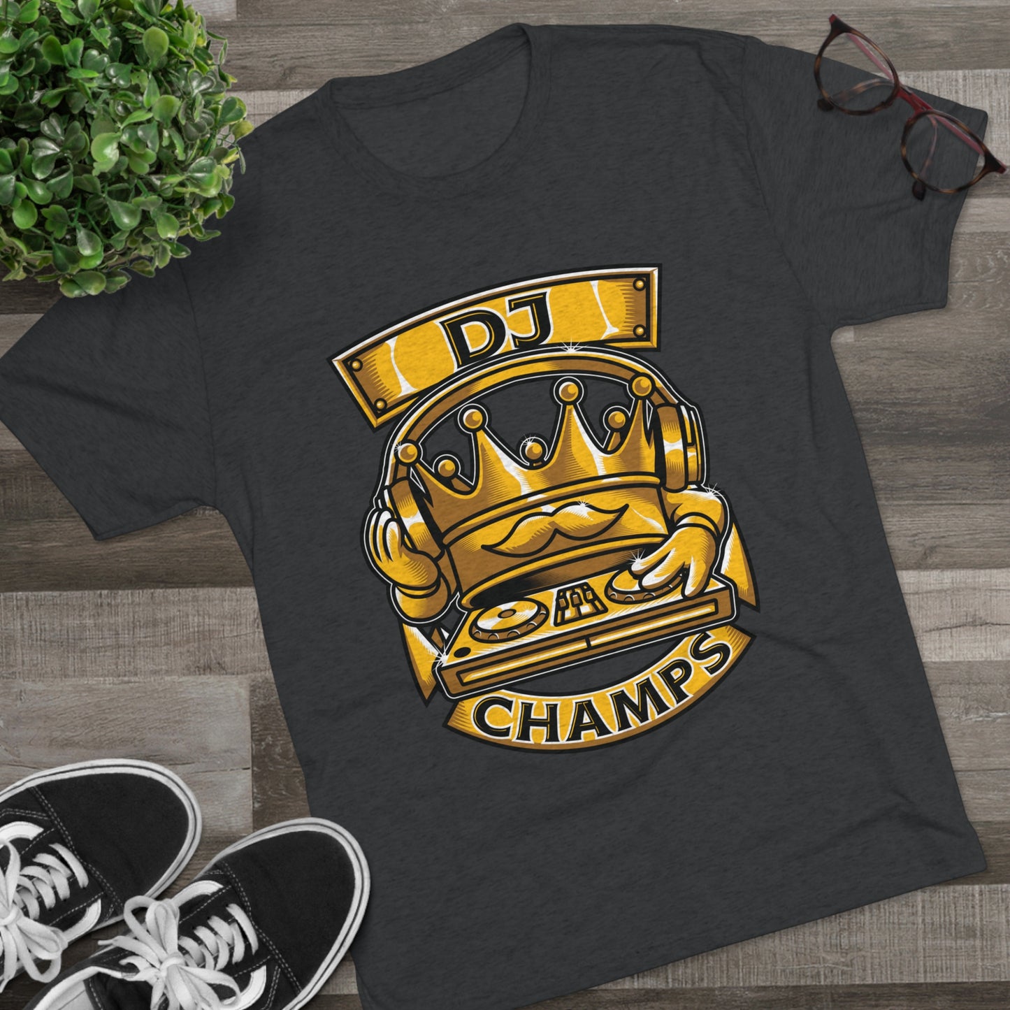 DJ CHAMPS - PREMIUM SOFT - Unisex Tri-Blend Crew Tee (Next Level 6010)