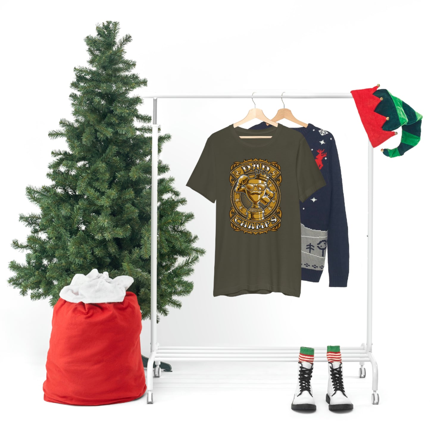 Dad Champs (Gold)! - Unisex Jersey Short Sleeve Tee (Bella+Canvas)