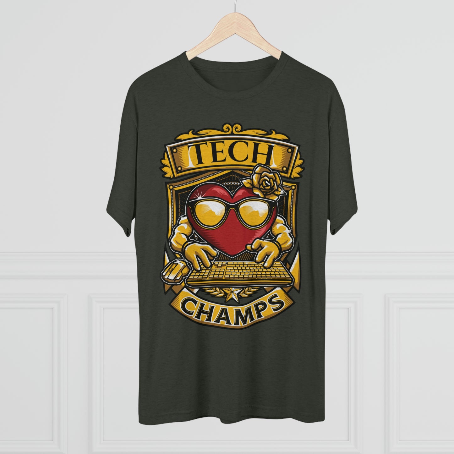 TECH CHAMPS - PREMIUM SOFT - Unisex Tri-Blend Crew Tee (Next Level 6010)