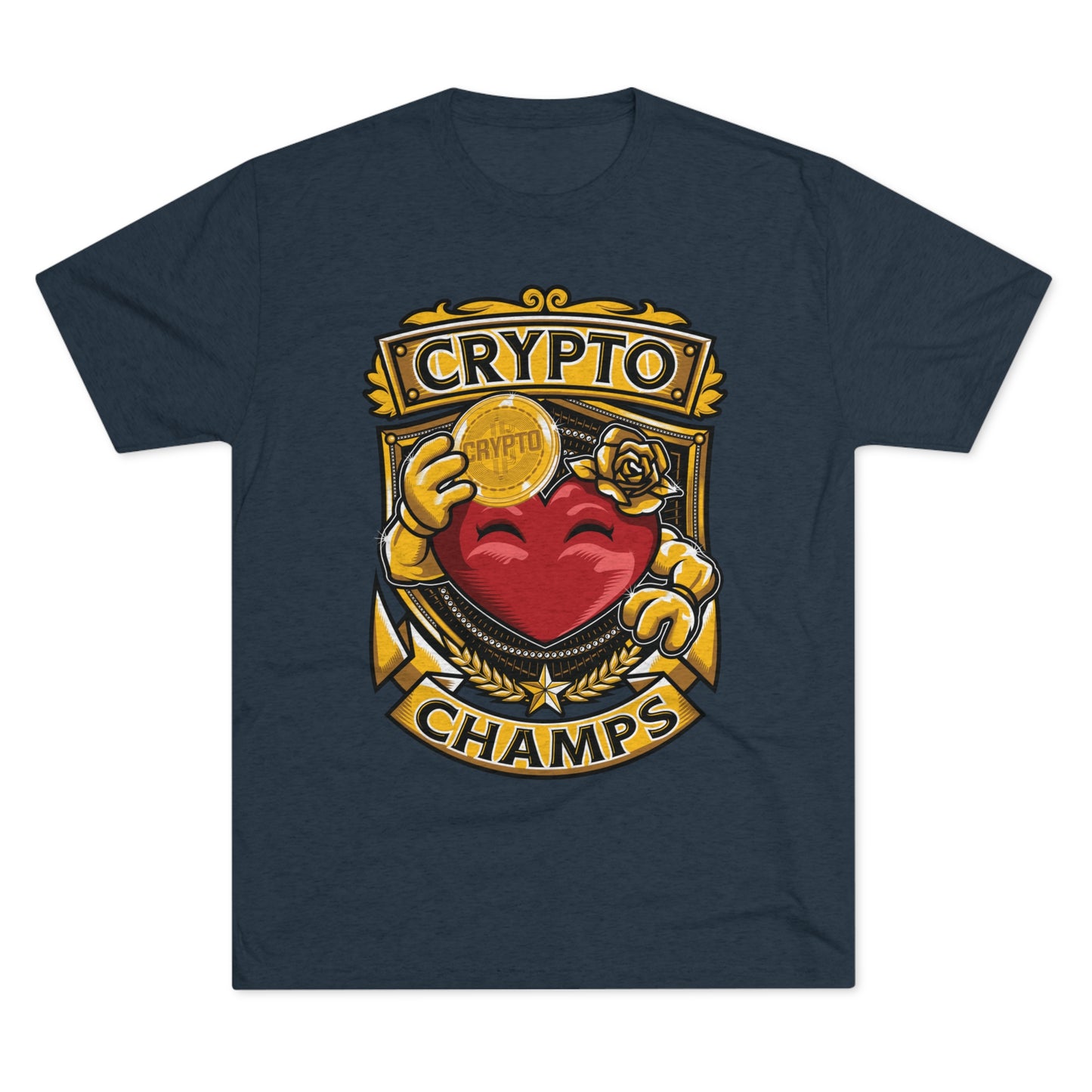 CRYPTO CHAMPS - PREMIUM SOFT - Unisex Tri-Blend Crew Tee (Next Level 6010)