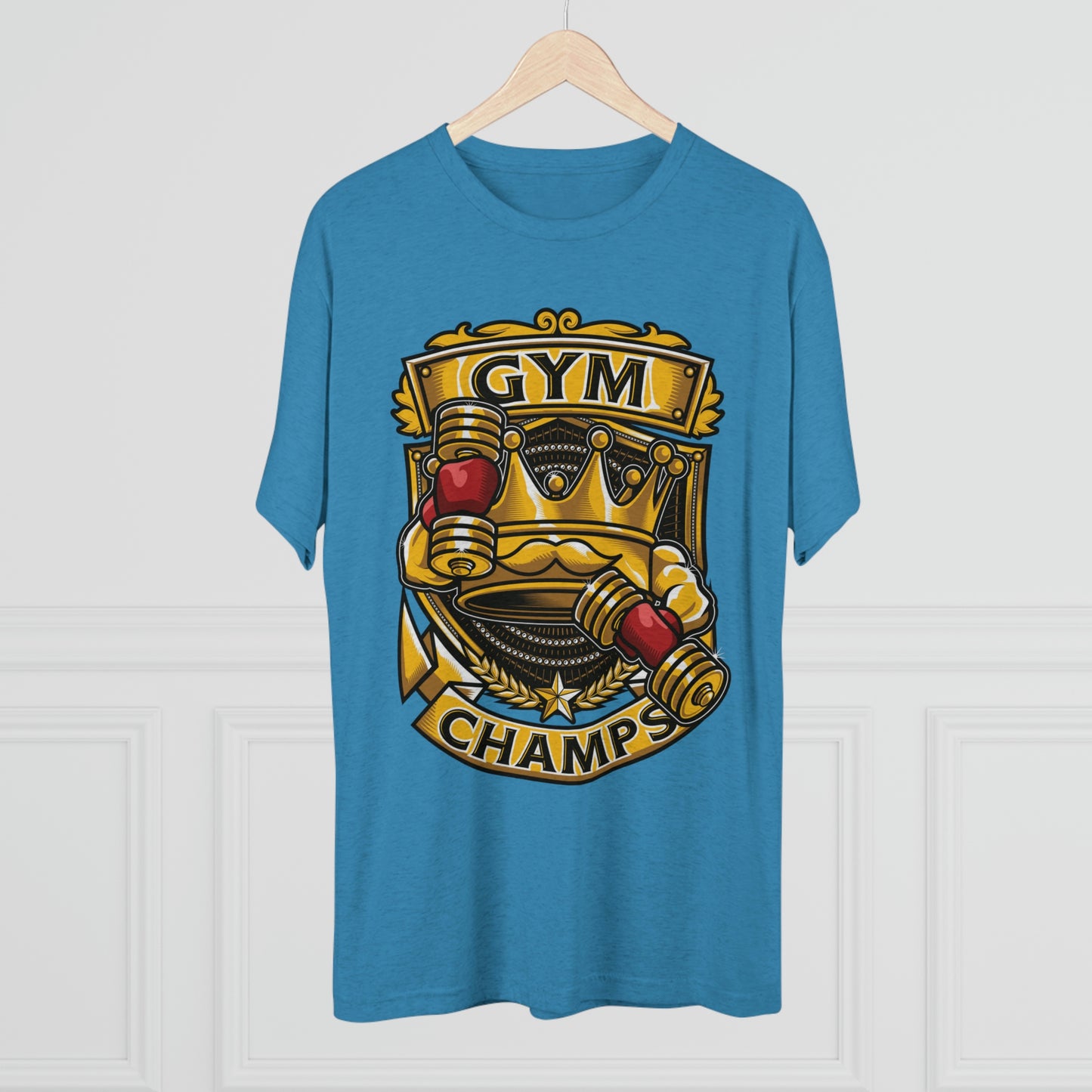 GYM CHAMPS - PREMIUM SOFT - Unisex Tri-Blend Crew Tee (Next Level 6010)