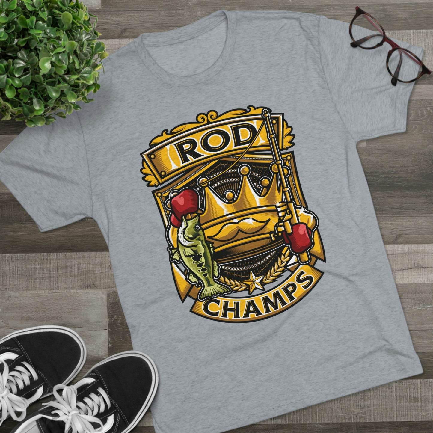 ROD CHAMPS - PREMIUM SOFT - Unisex Tri-Blend Crew Tee (Next Level 6010)