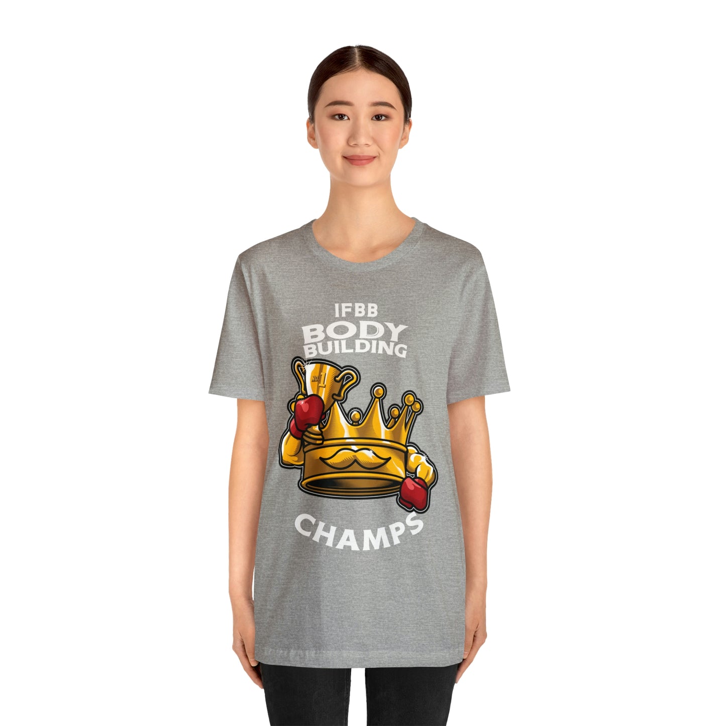 IFBB BODY BUILDING CHAMPS (v2) - Unisex Jersey Short Sleeve Tee (Bella+Canvas)
