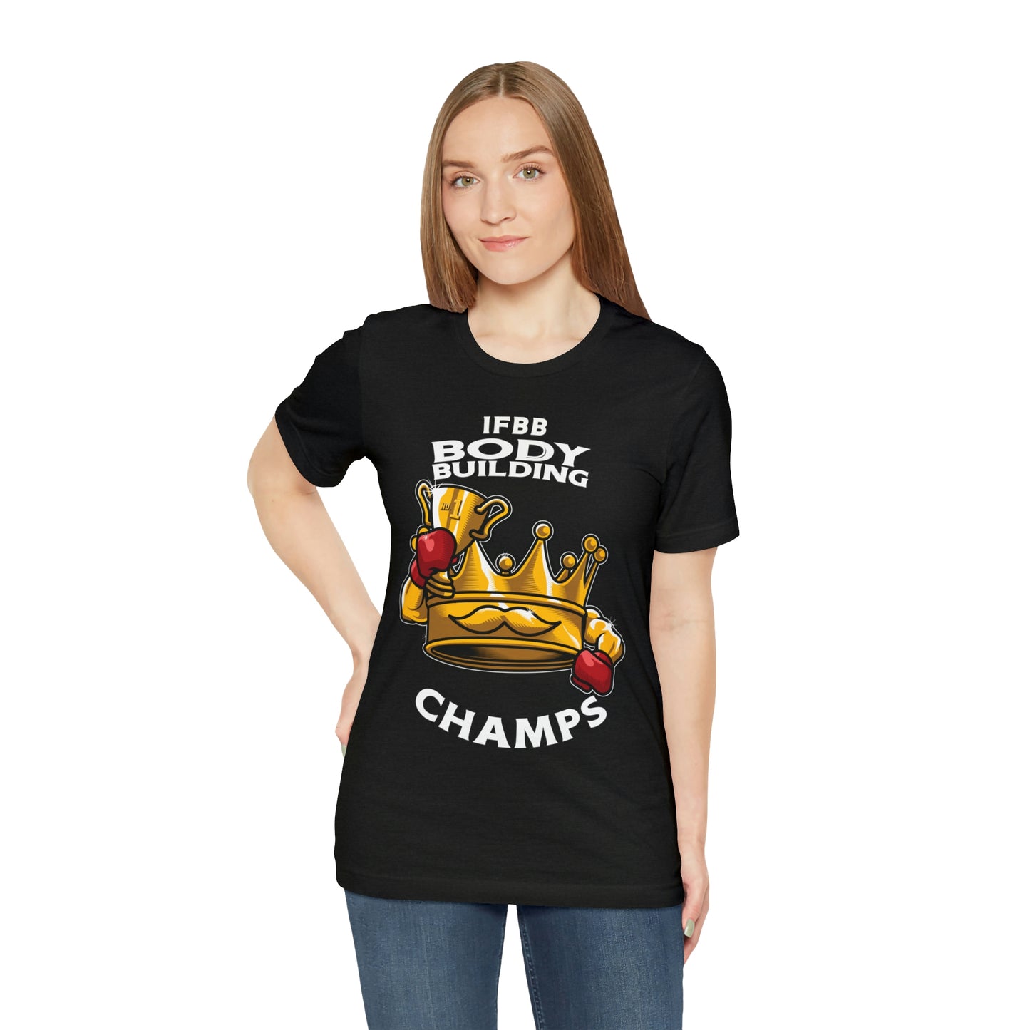 IFBB BODY BUILDING CHAMPS (v2) - Unisex Jersey Short Sleeve Tee (Bella+Canvas)