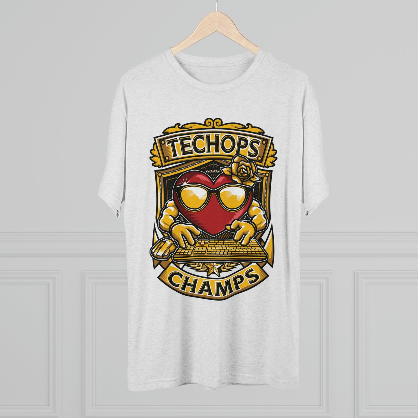 TECHOPS CHAMPS - PREMIUM SOFT - Unisex Tri-Blend Crew Tee (Next Level 6010)