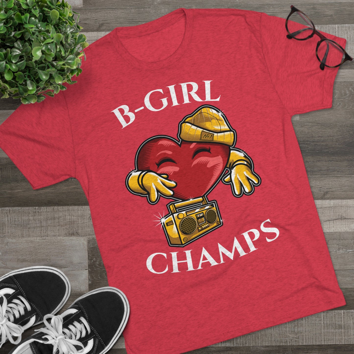 B-GIRL CHAMPS (No Crest) - PREMIUM SOFT - Unisex Tri-Blend Crew Tee (Next Level 6010)