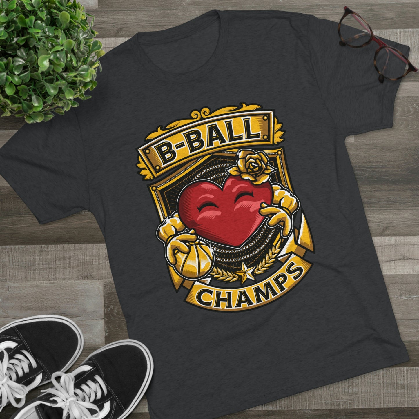 B-BALL CHAMPS - PREMIUM SOFT - Unisex Tri-Blend Crew Tee (Next Level 6010)