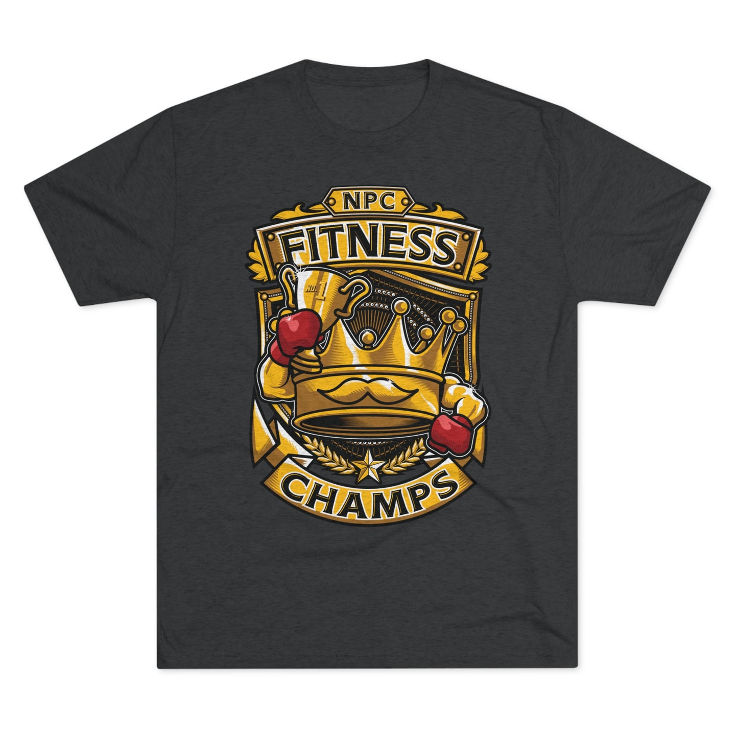 NPC FITNESS CHAMPS - PREMIUM SOFT - Unisex Tri-Blend Crew Tee (Next Level 6010)