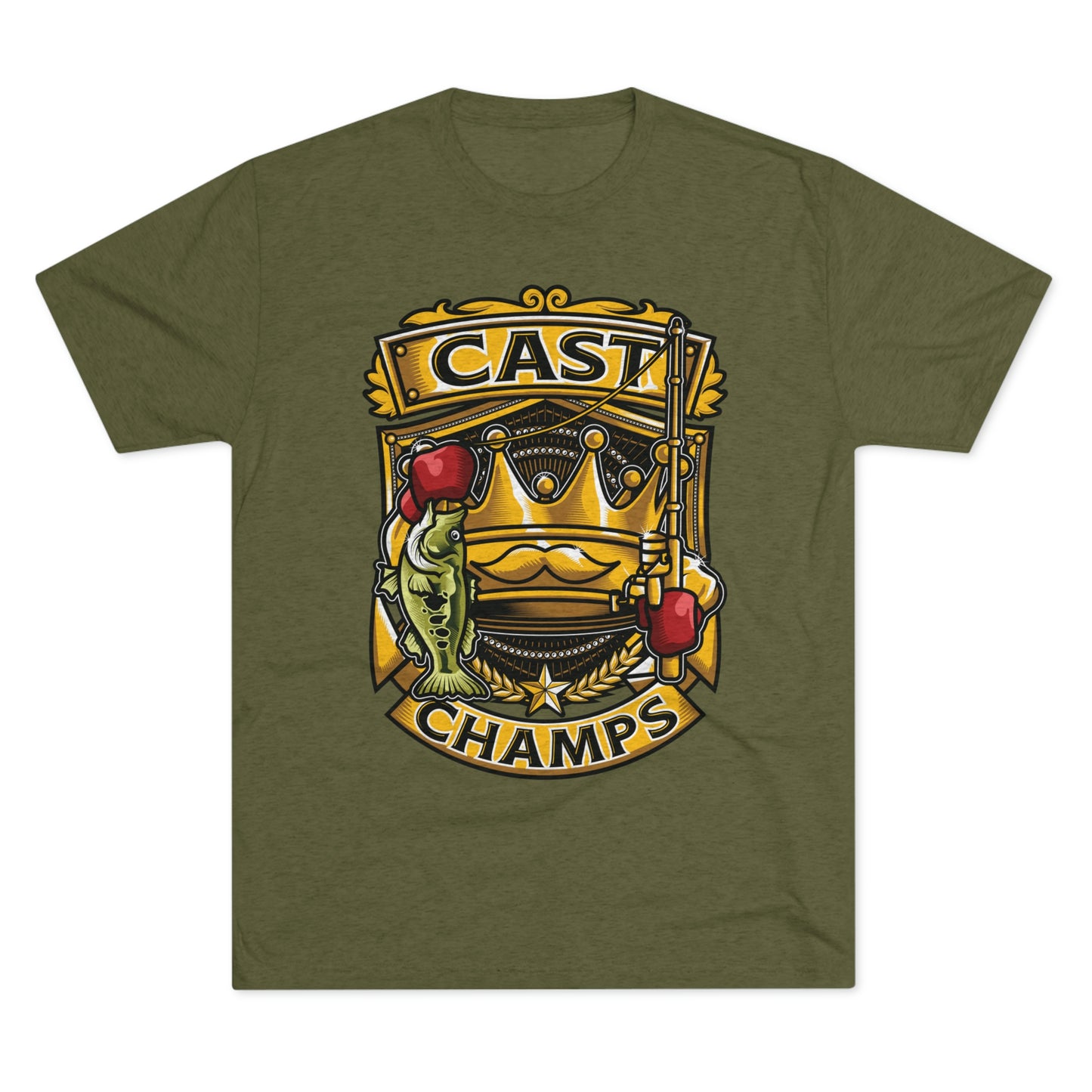 CAST CHAMPS - PREMIUM SOFT - Unisex Tri-Blend Crew Tee (Next Level 6010)