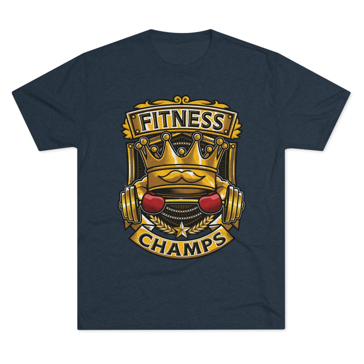 FITNESS CHAMPS - PREMIUM SOFT - Unisex Tri-Blend Crew Tee (Next Level 6010)