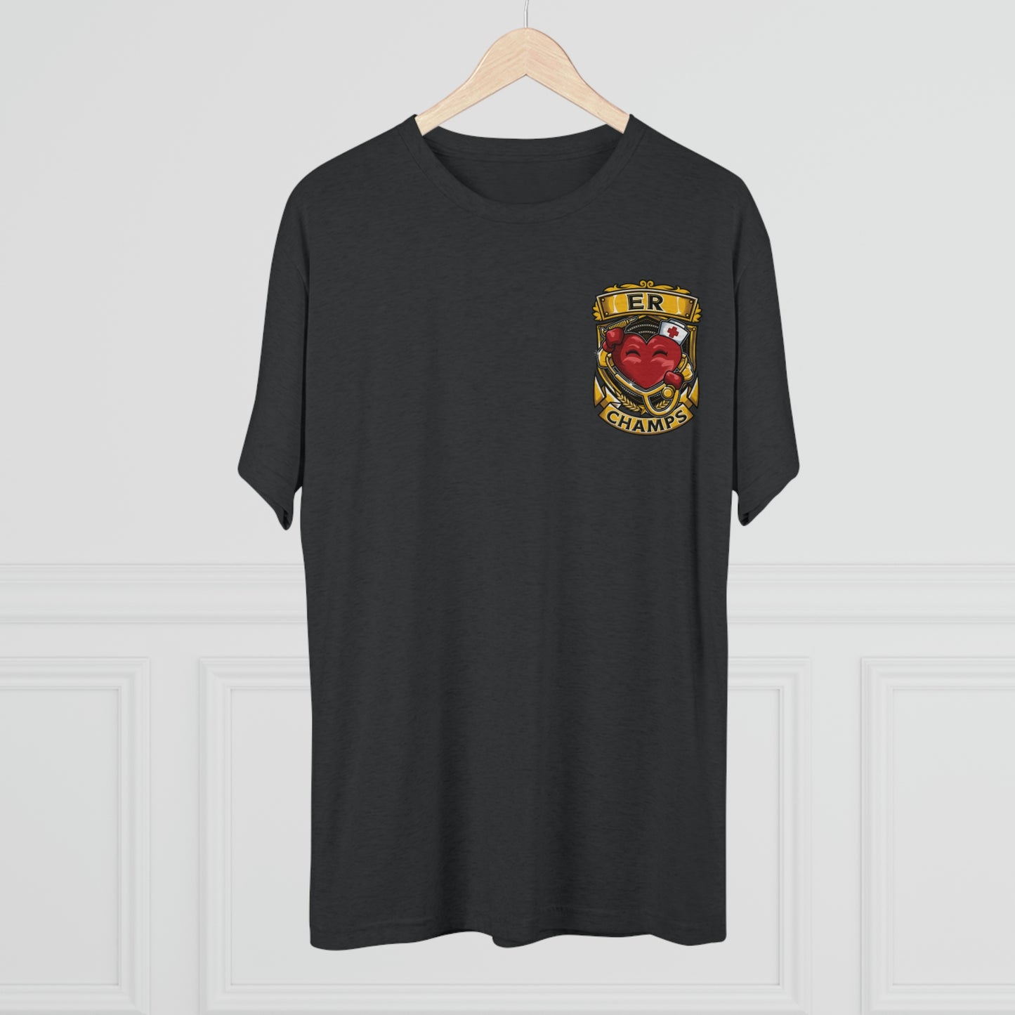 ER CHAMPS (Small Logo) - PREMIUM SOFT - Unisex Tri-Blend Crew Tee (Next Level 6010)