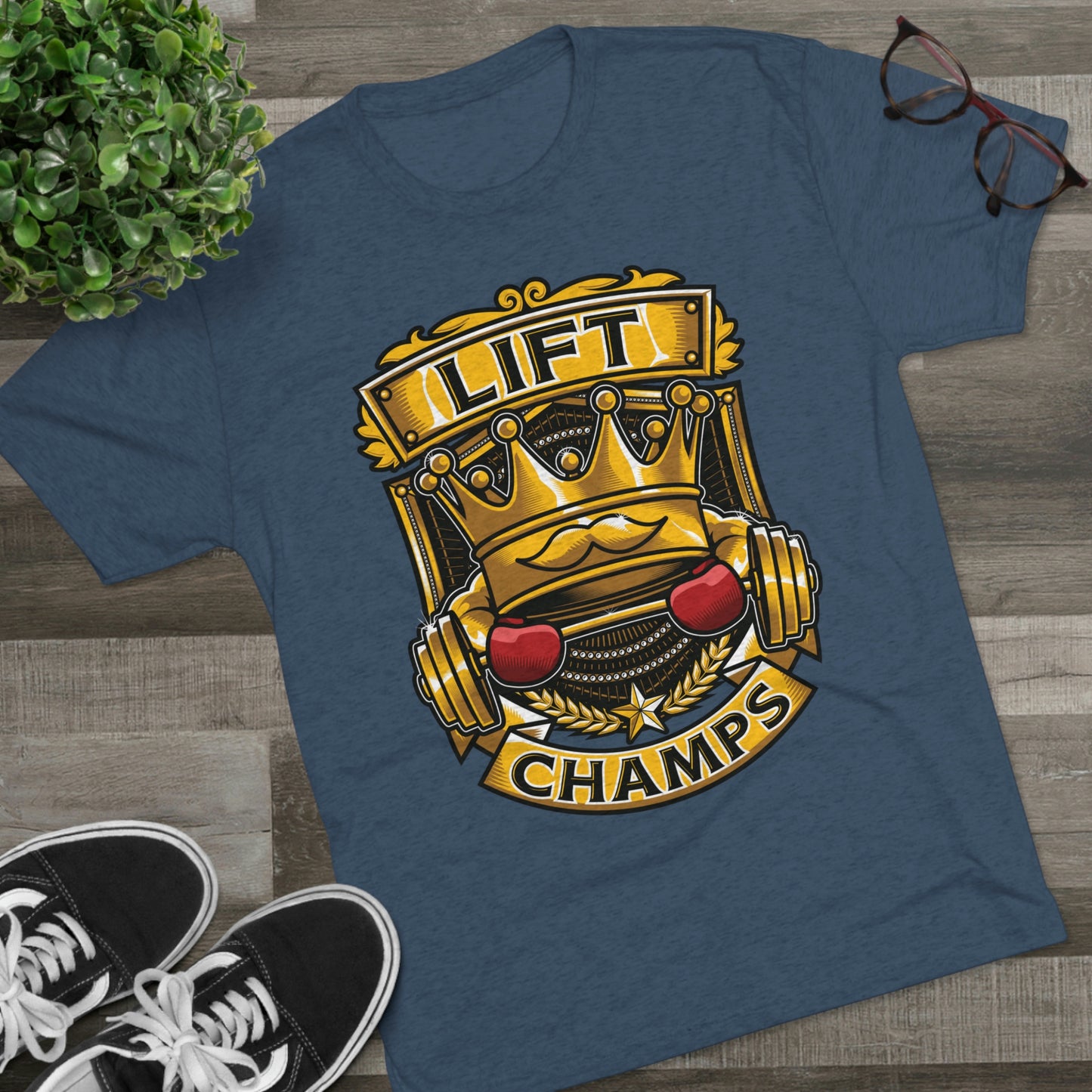 LIFT CHAMPS - PREMIUM SOFT - Unisex Tri-Blend Crew Tee (Next Level 6010)