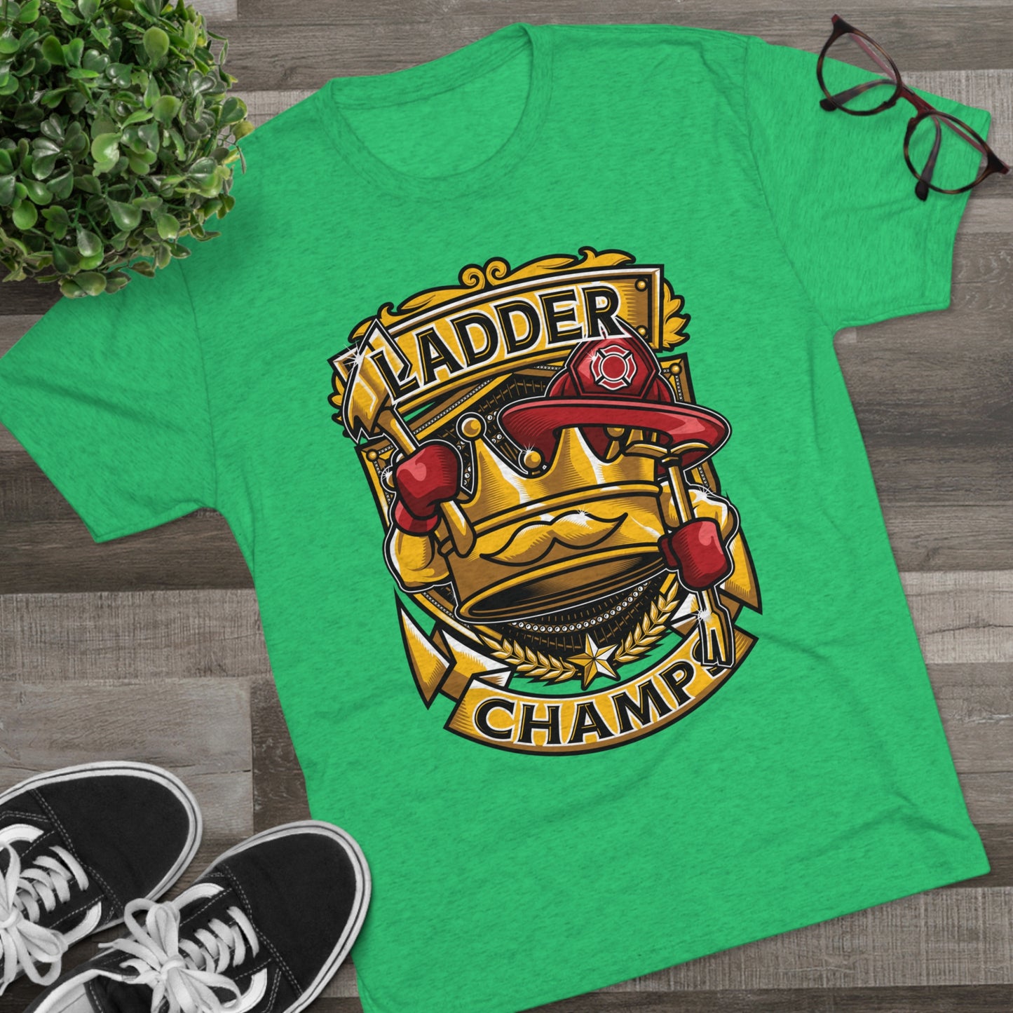 LADDER CHAMPS - PREMIUM SOFT - Unisex Tri-Blend Crew Tee (Next Level 6010)