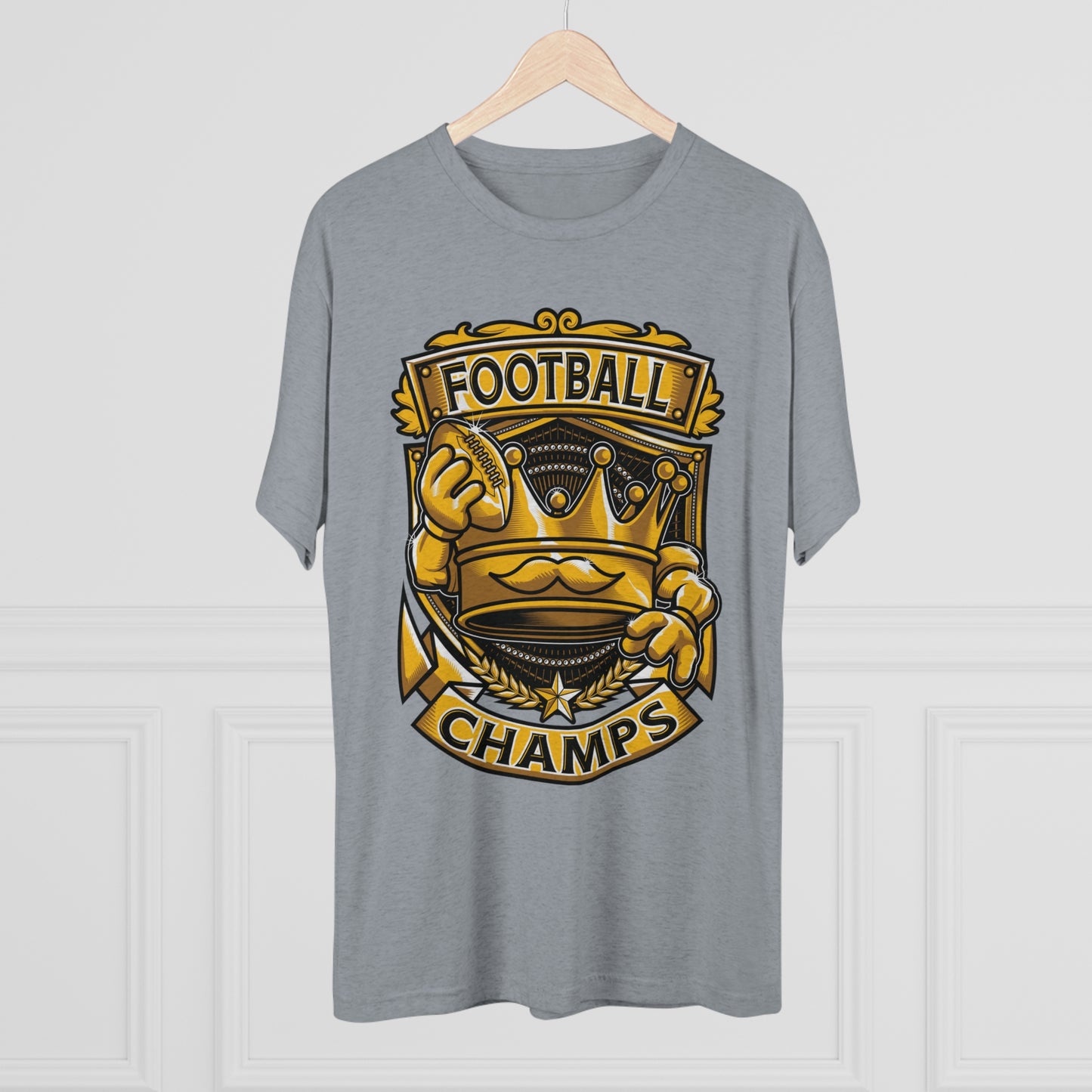 FOOTBALL CHAMPS - PREMIUM SOFT - Unisex Tri-Blend Crew Tee (Next Level 6010)